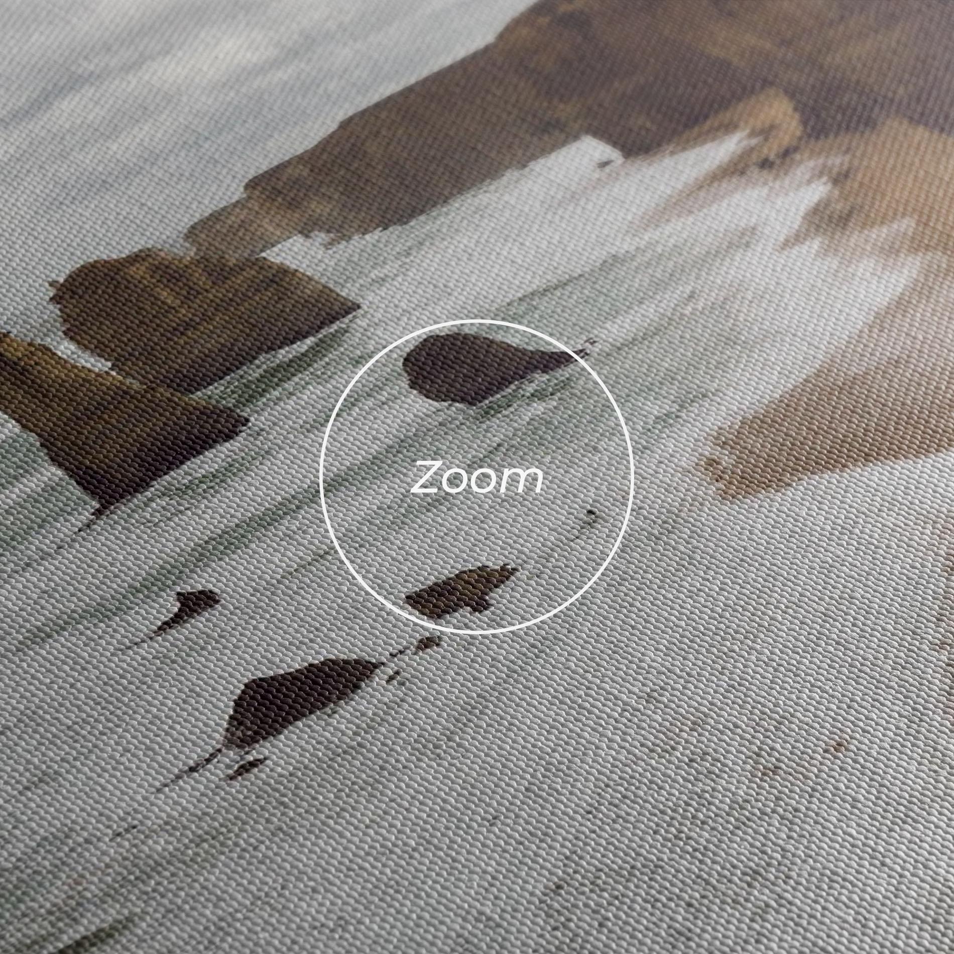 Картина на платно Grey Clouds Beach mockup 3