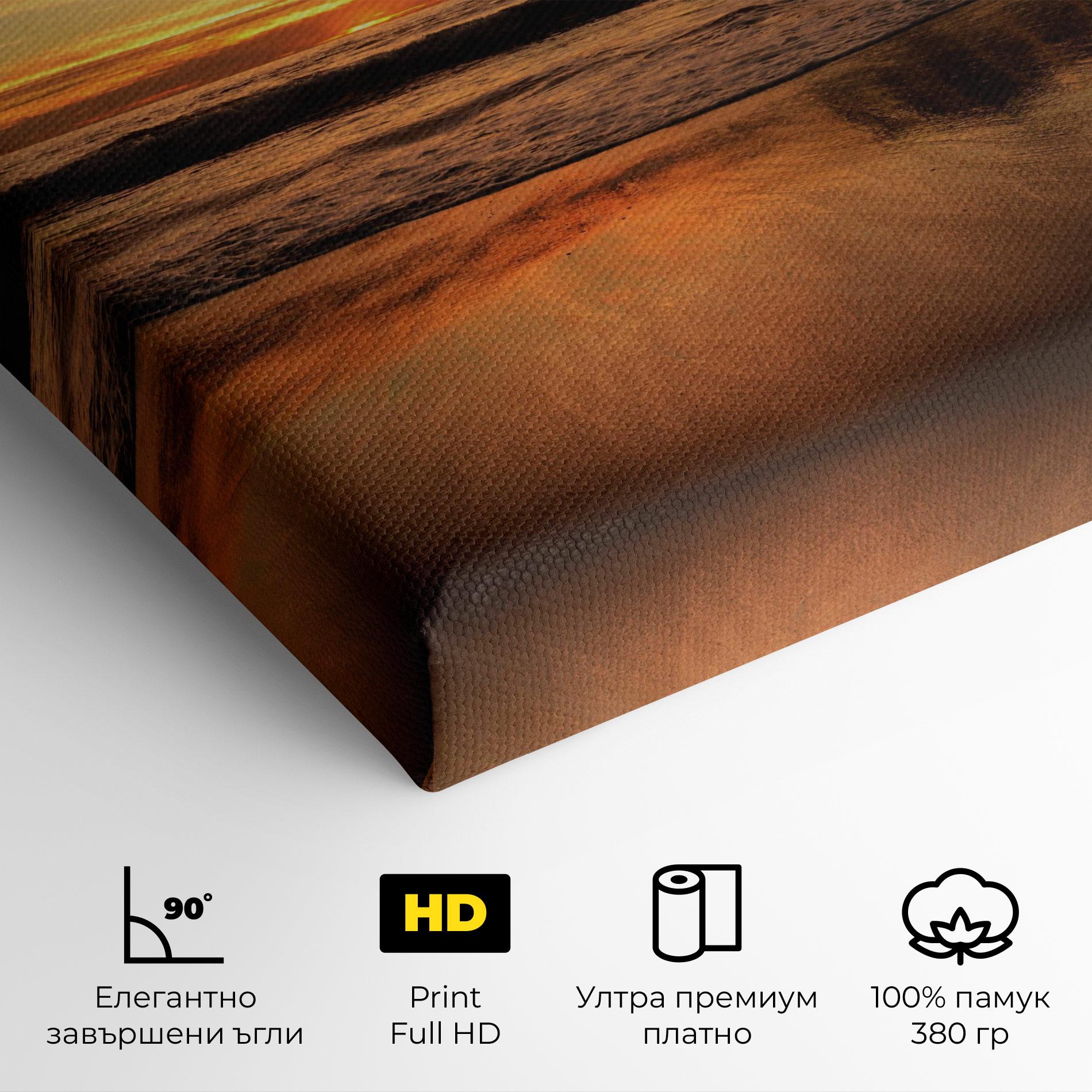 Картина на платно Beach Sunset View mockup 4