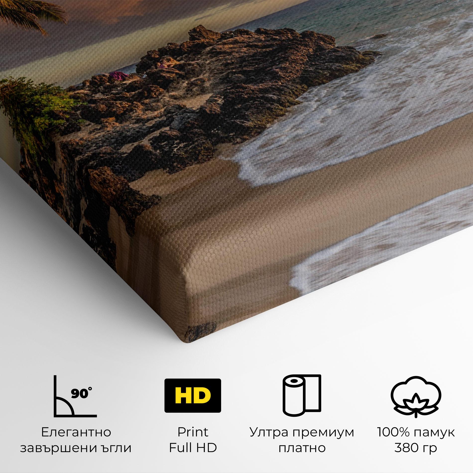 Картина на платно Beautiful Beach Landscape mockup 4