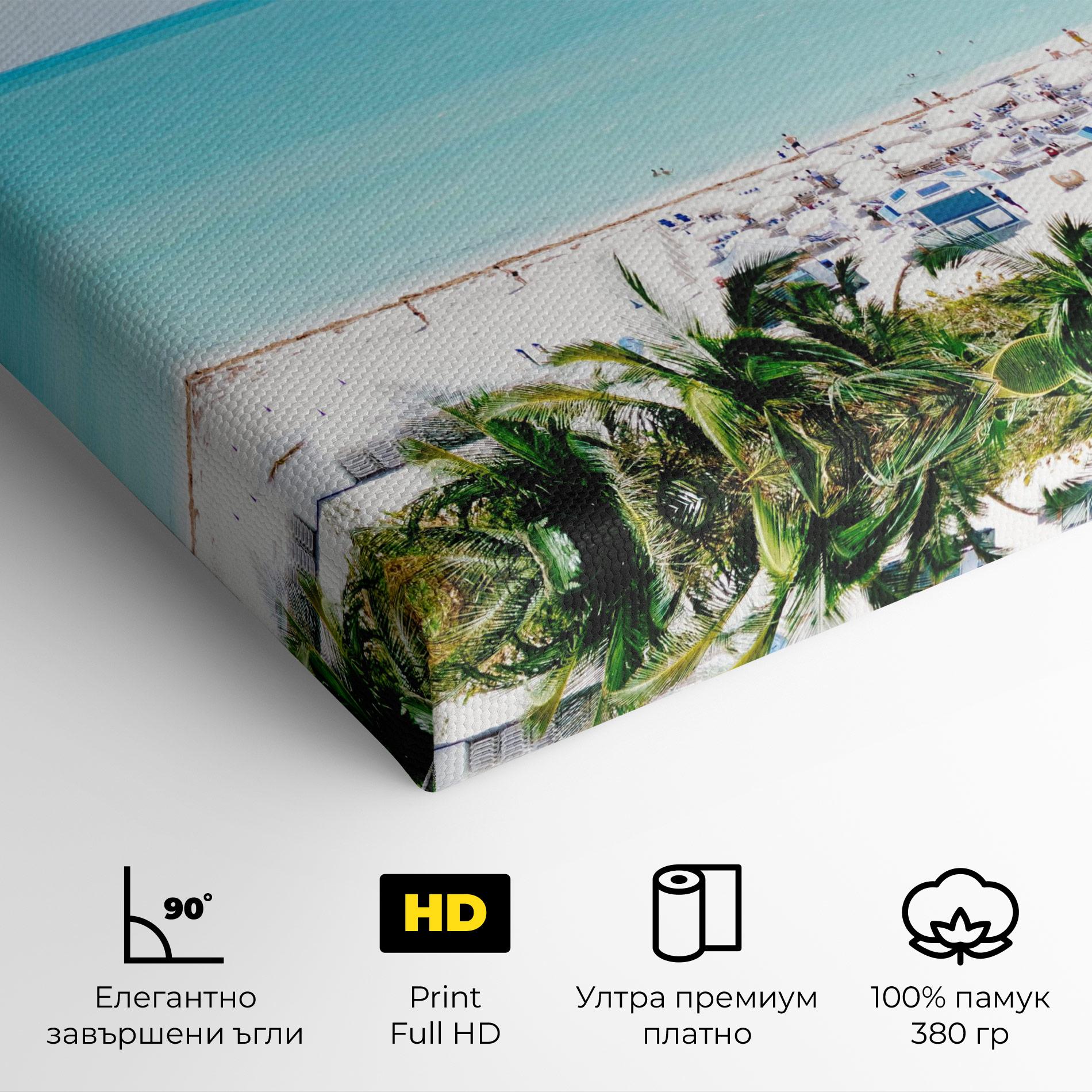 Картина на платно Blue Clear Water mockup 4