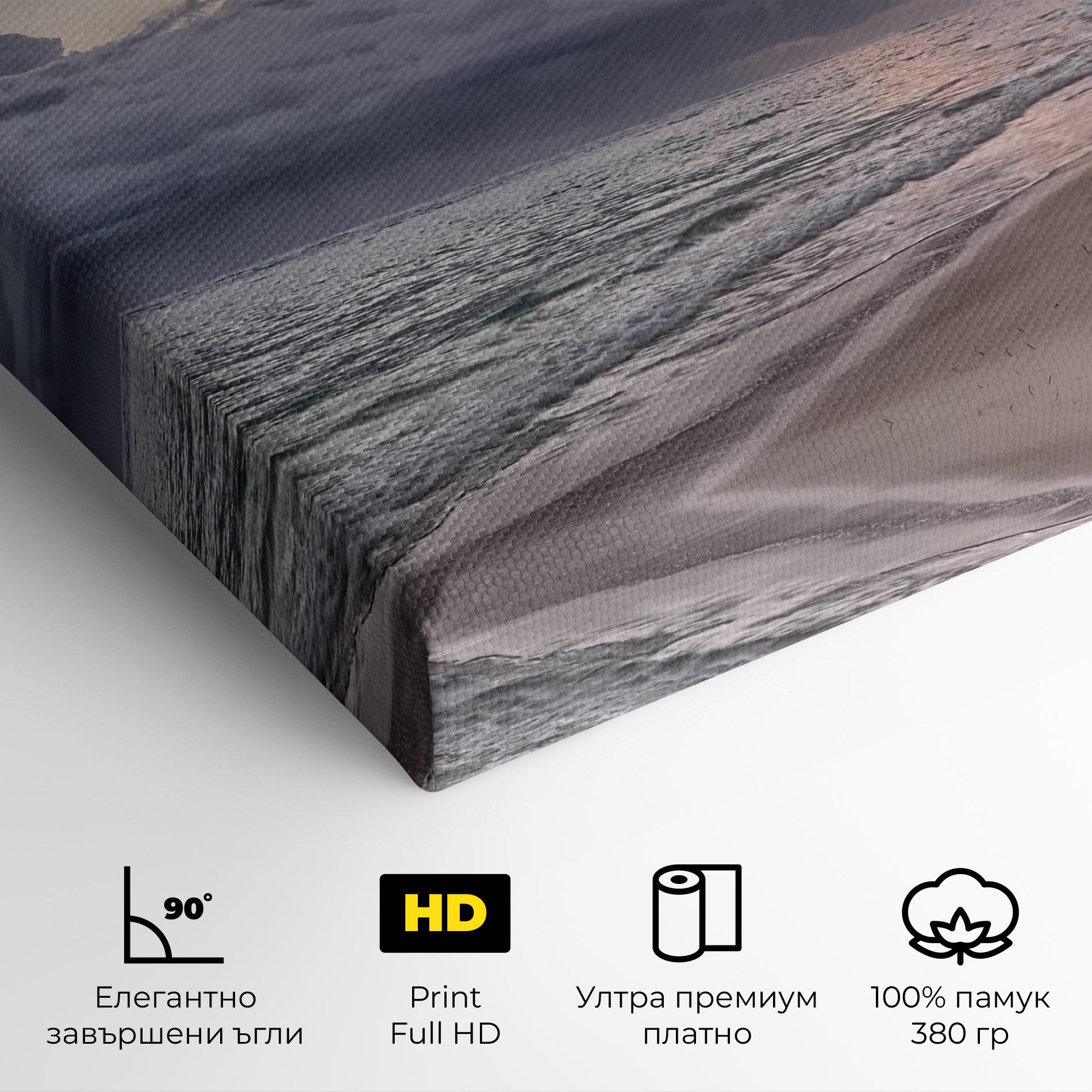 Картина на платно Cloudy Beach mockup 4