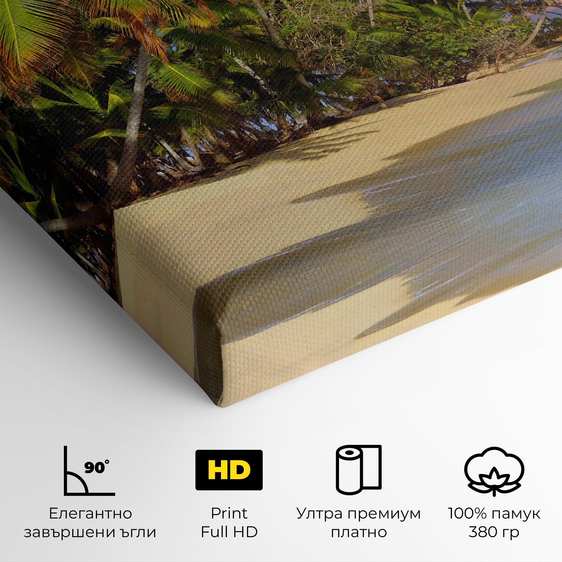 Картина на платно Coconut Tree Sunset mockup 4