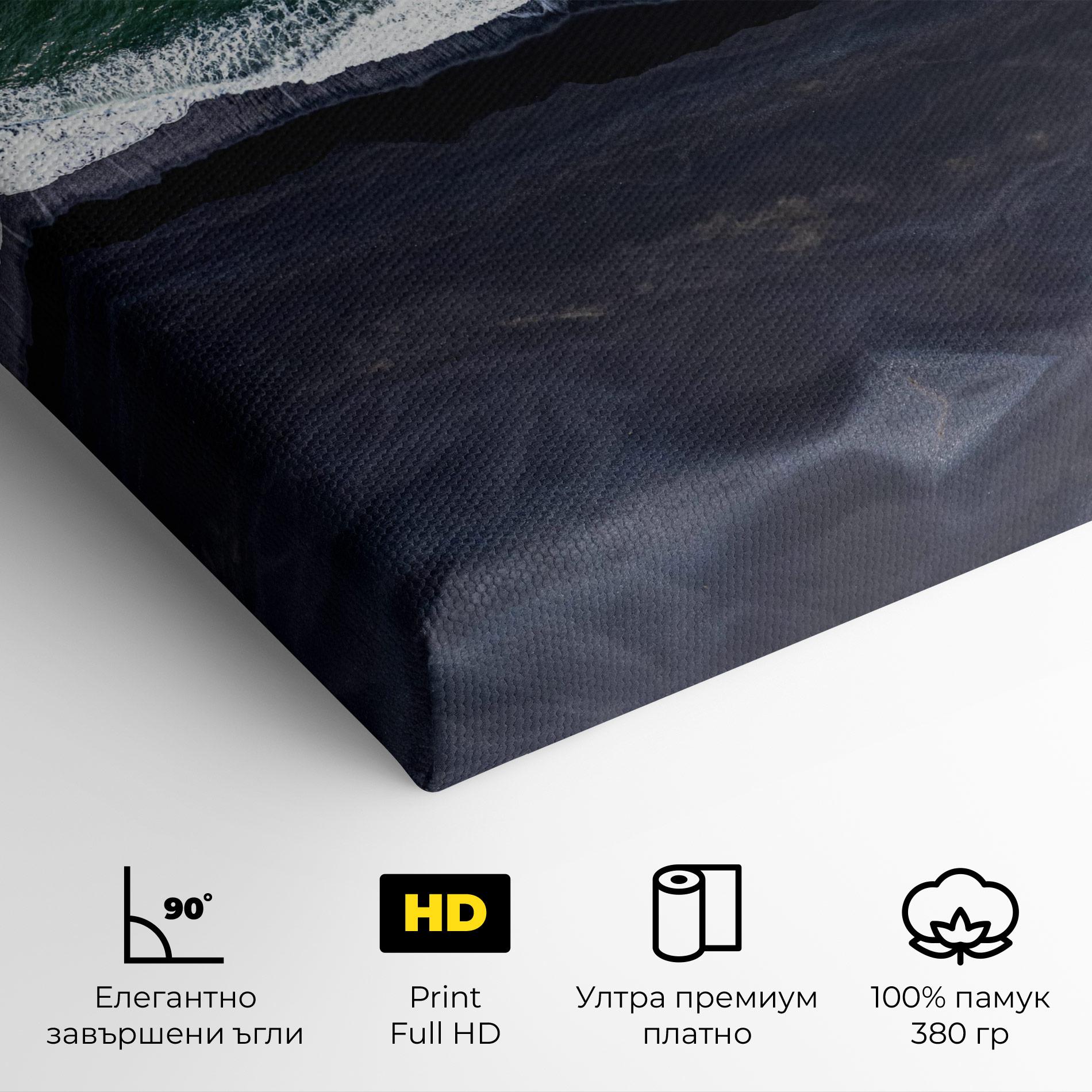 Картина на платно Green Blue Beach mockup 4