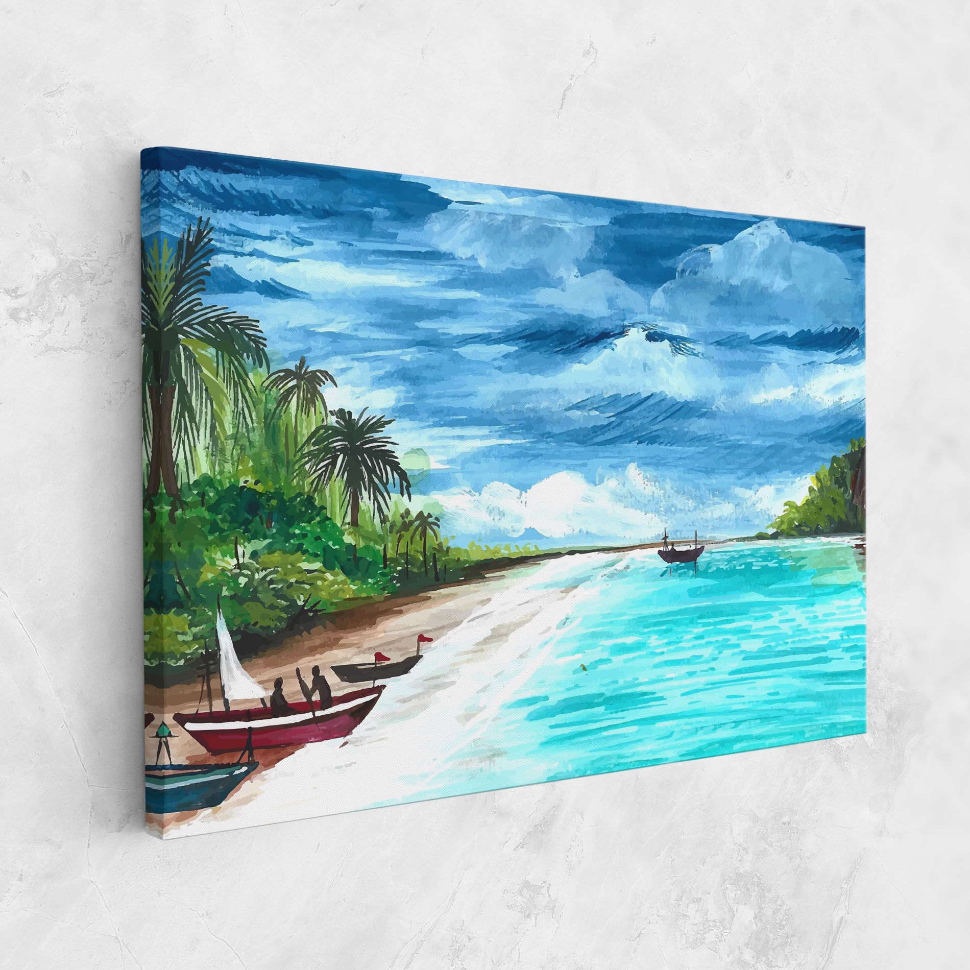 Beach Painting Art mockup 1