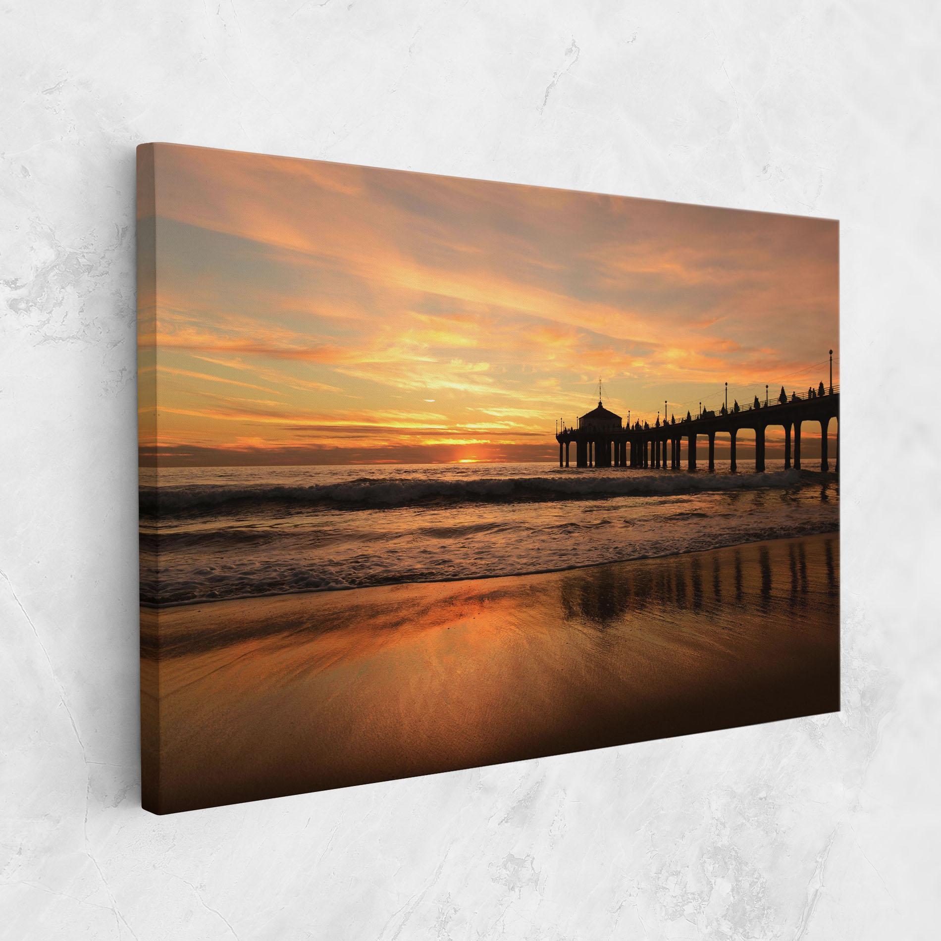Картина на платно Beach Sunset View mockup 1