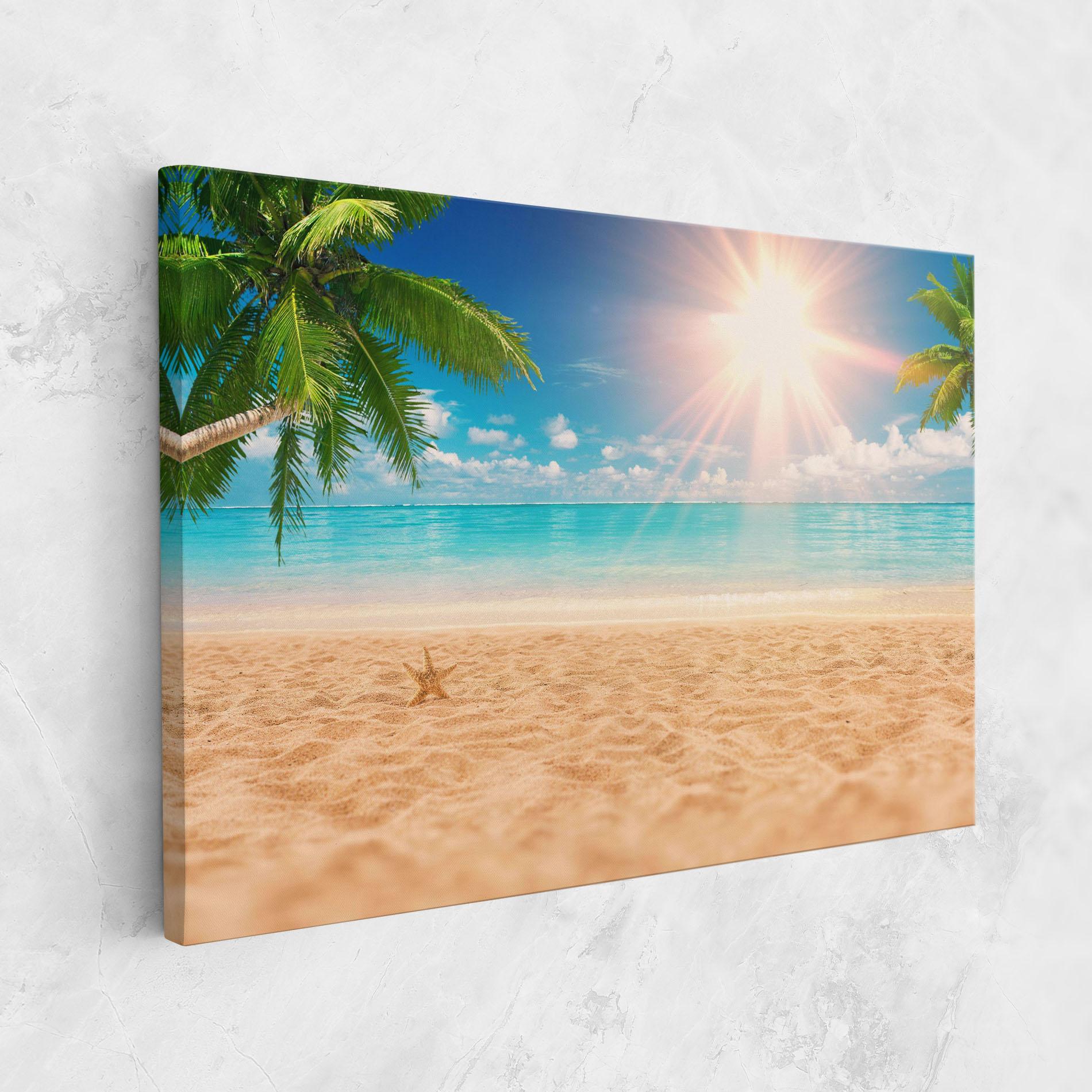 Картина на платно Exotic Beach Ocean mockup 1