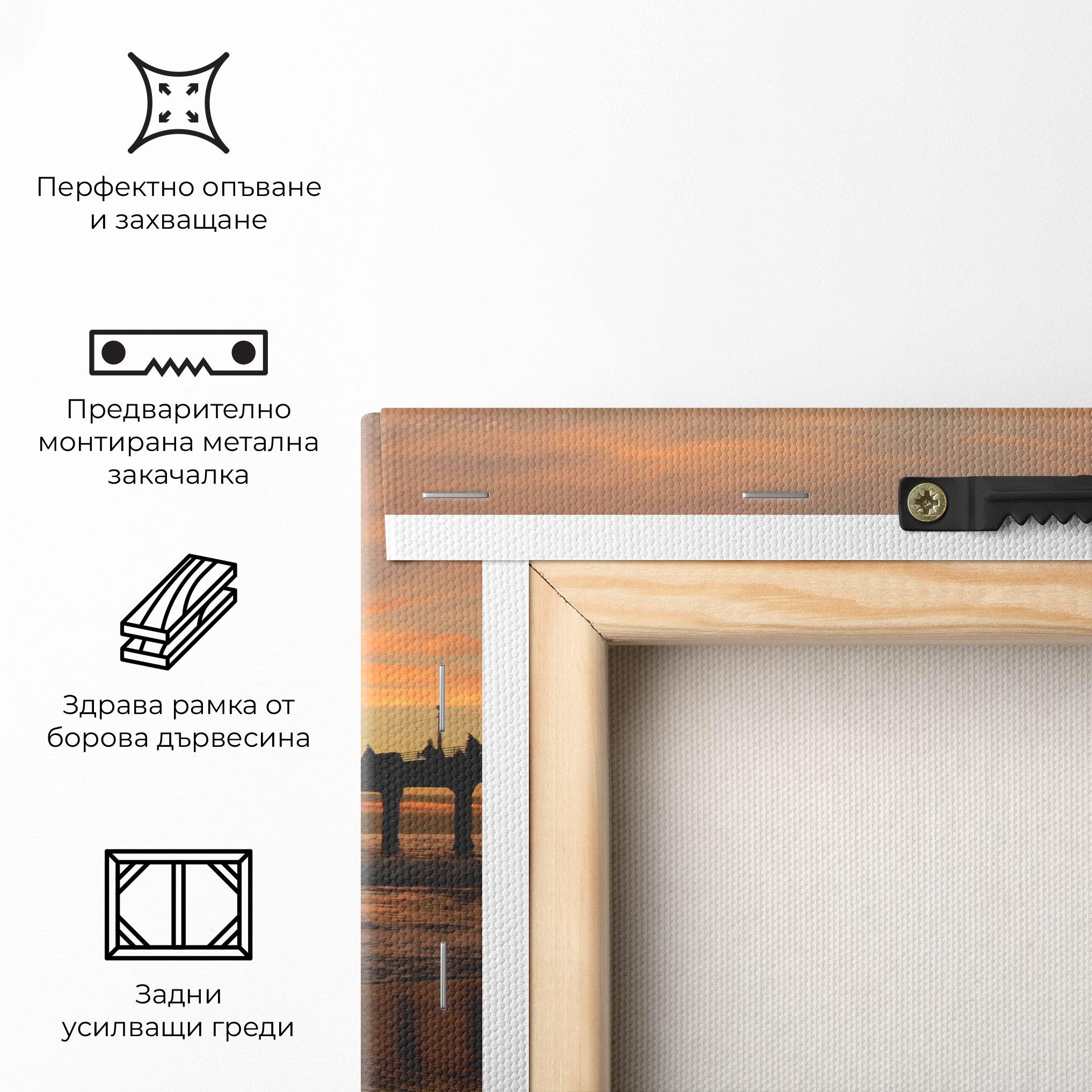 Картина на платно Beach Sunset View mockup 5