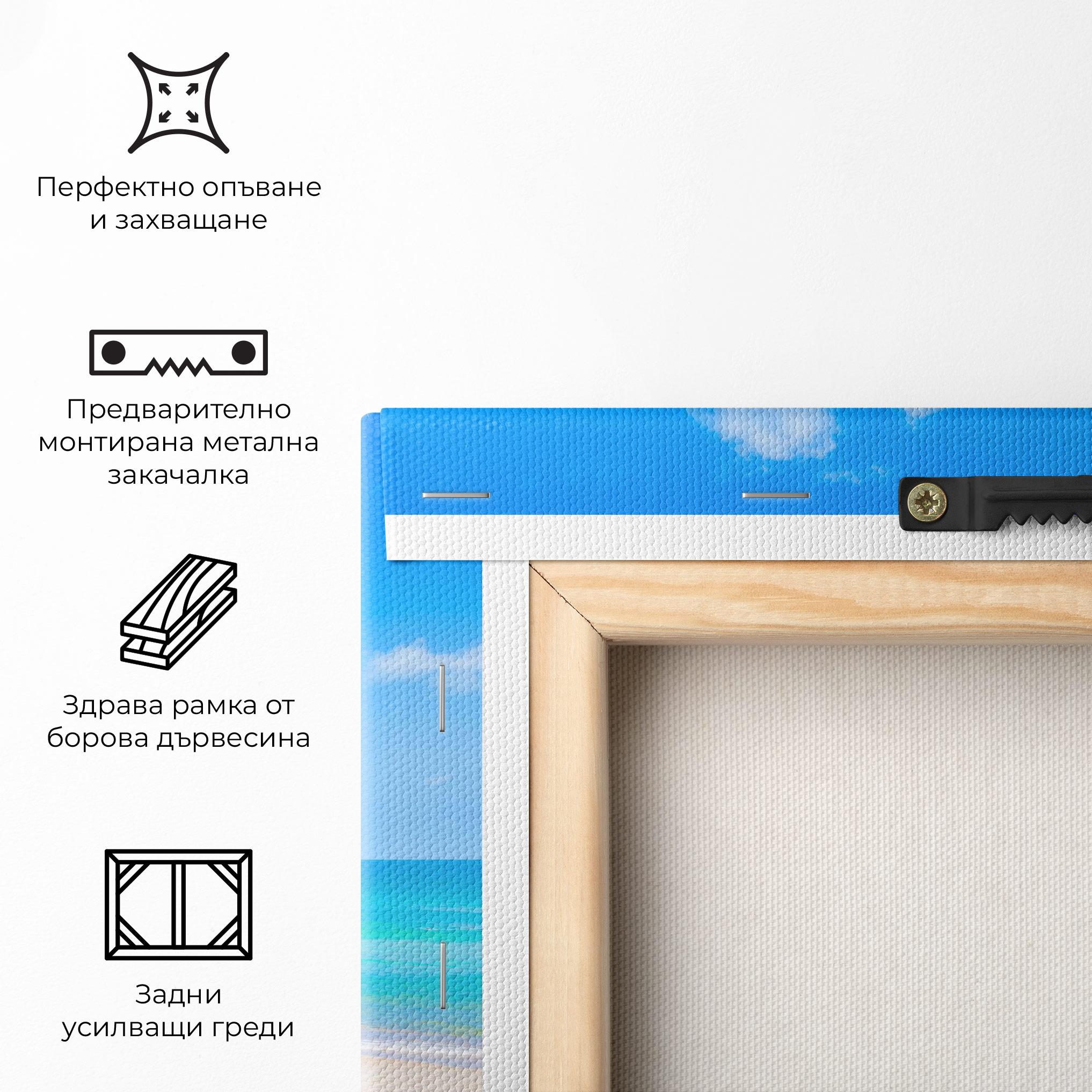 Картина на платно Tropical Beach View mockup 5