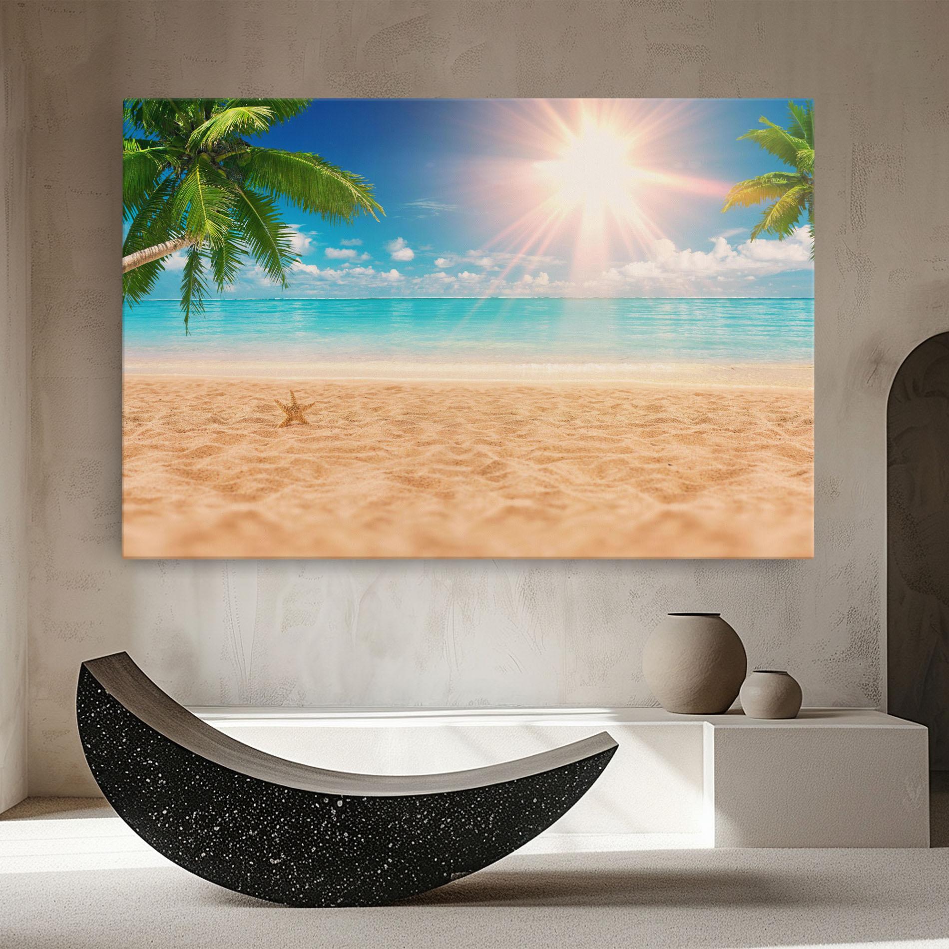 Картина на платно Exotic Beach Ocean mockup 8