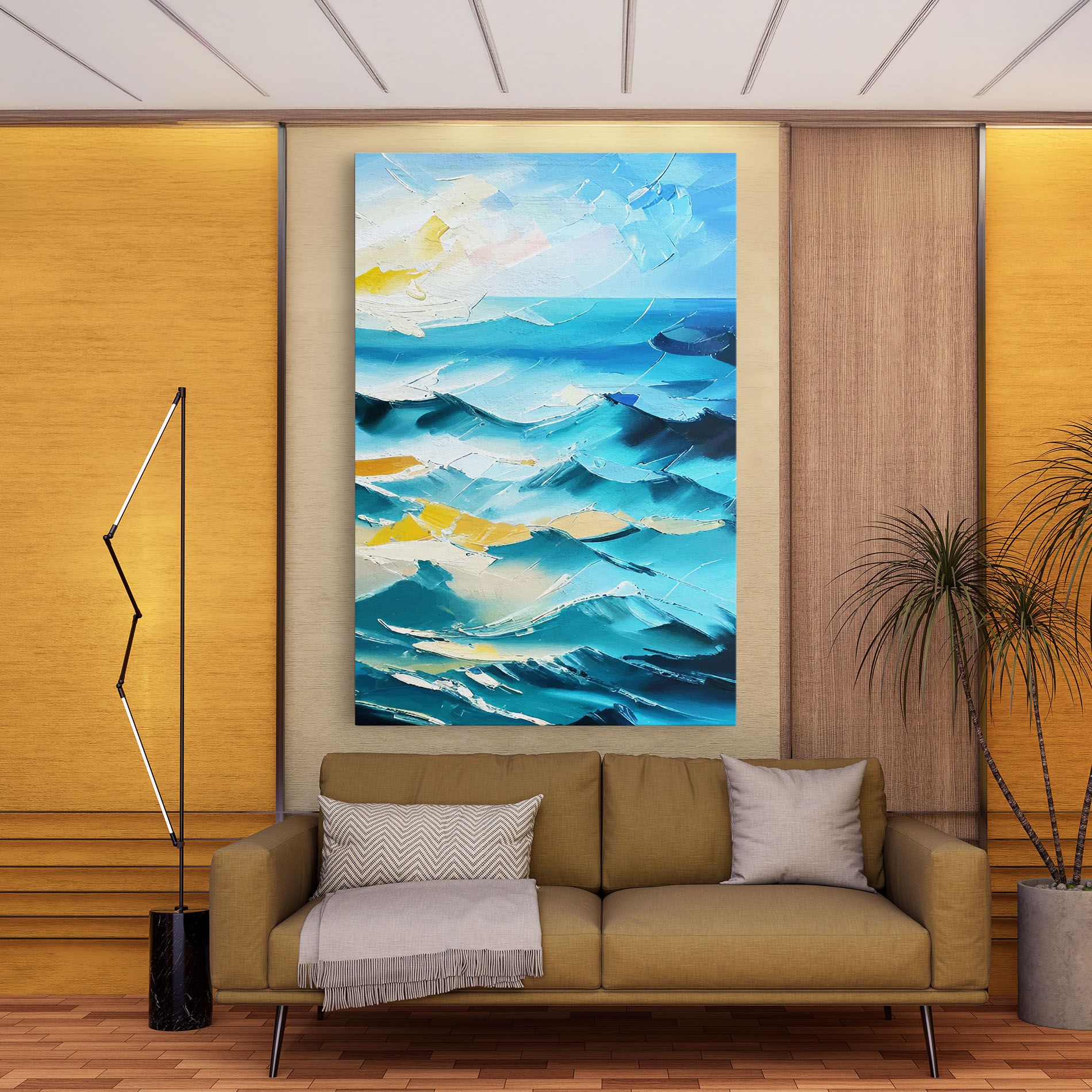 Blue Ocean Painting mockup 9