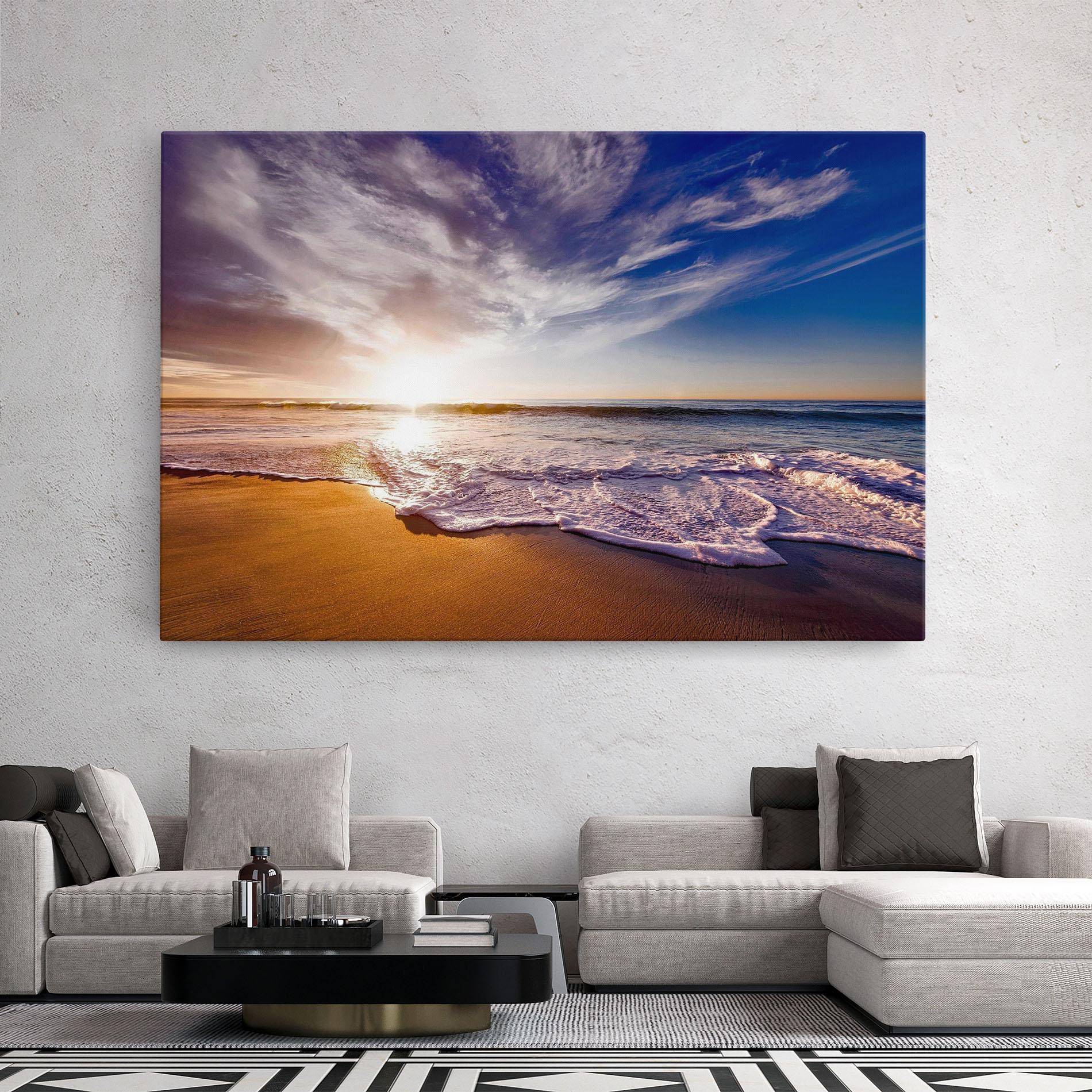 Картина на платно Beach Sunrise mockup 2