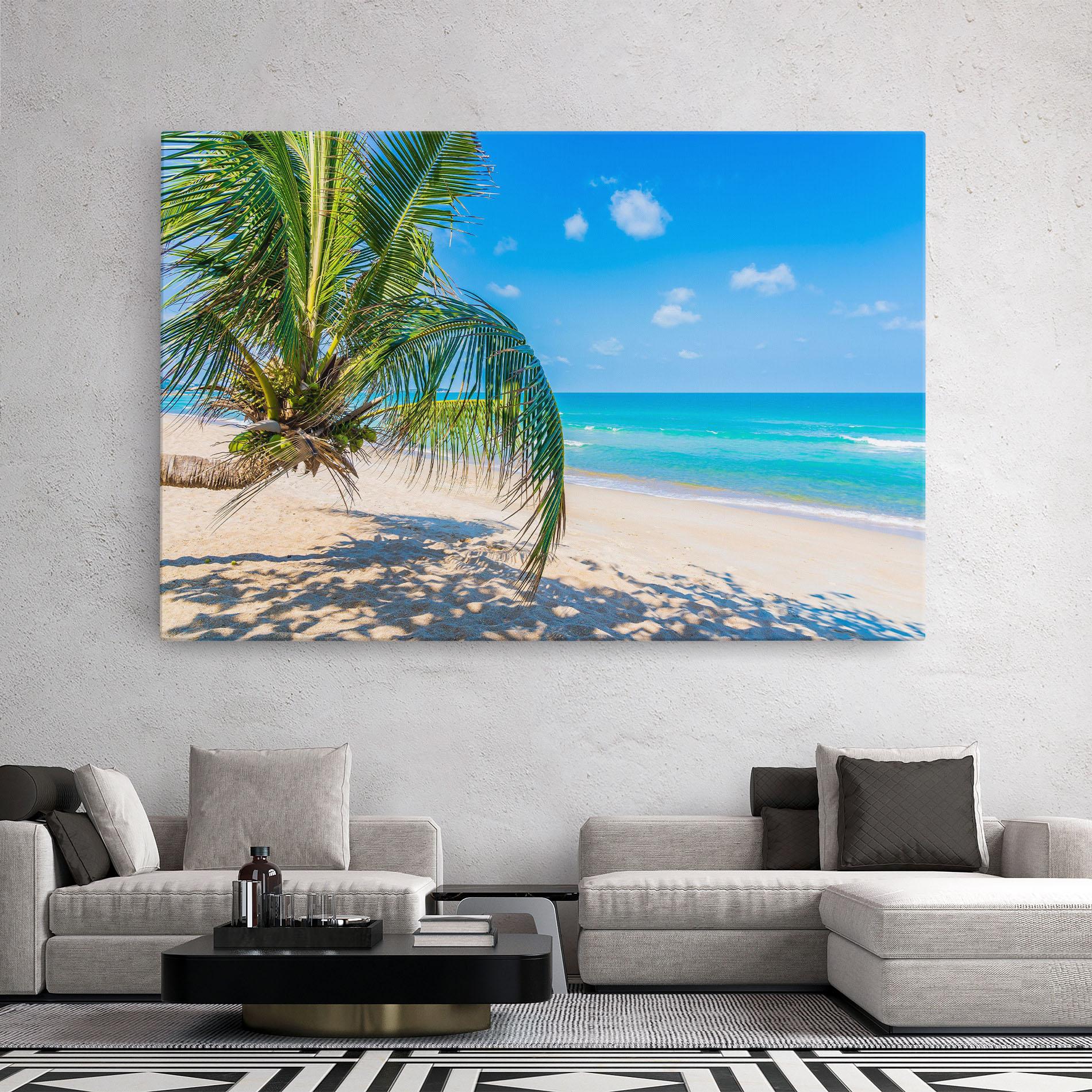Картина на платно Tropical Beach View mockup 2