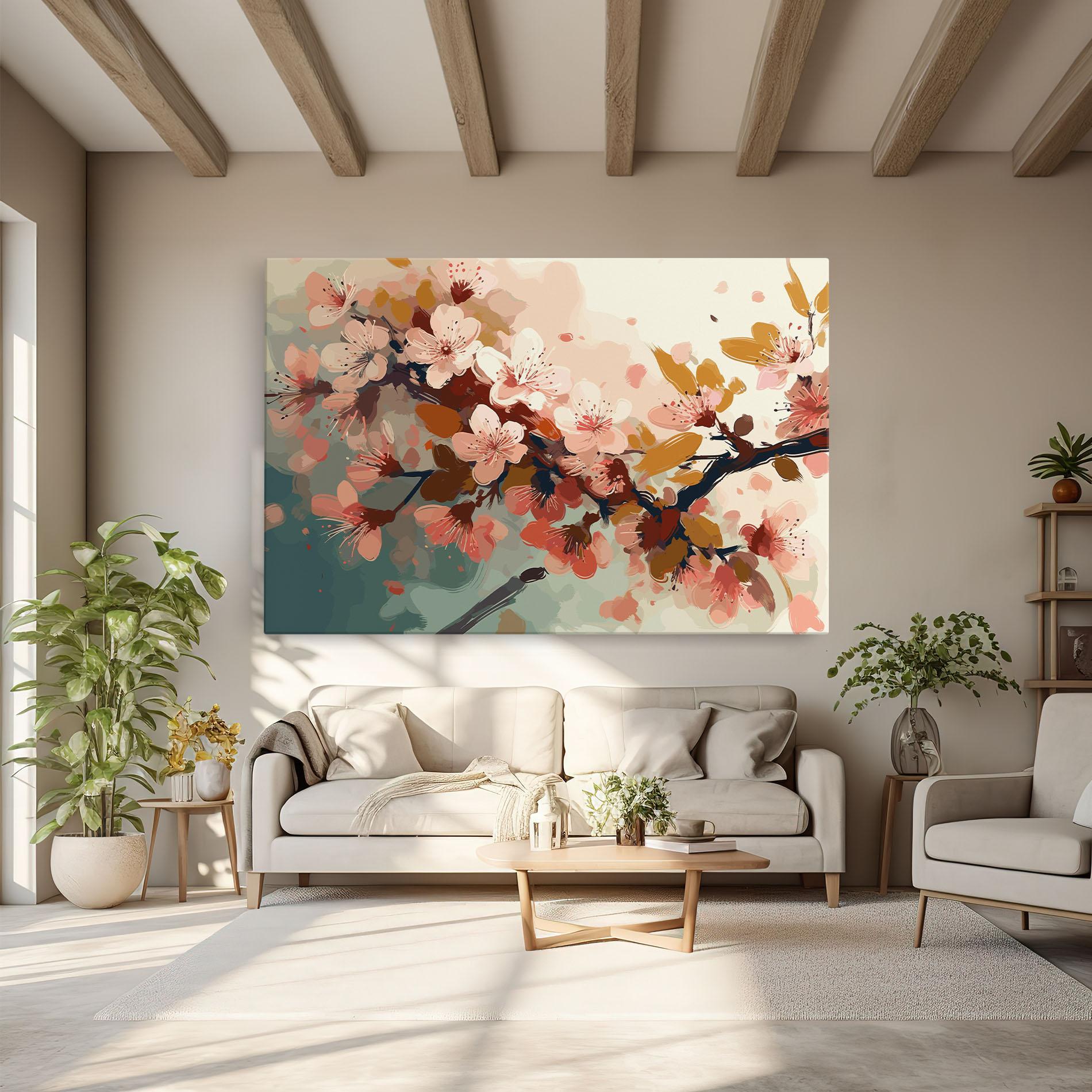 Картина на платно Cute Spring Flower mockup 6