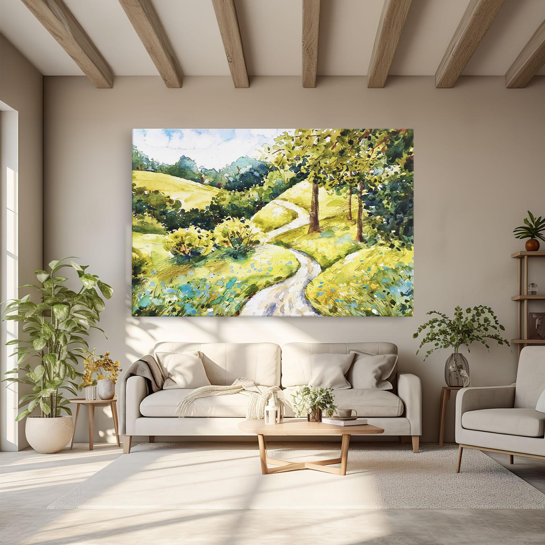 Картина на платно Fresh Spring View mockup 6