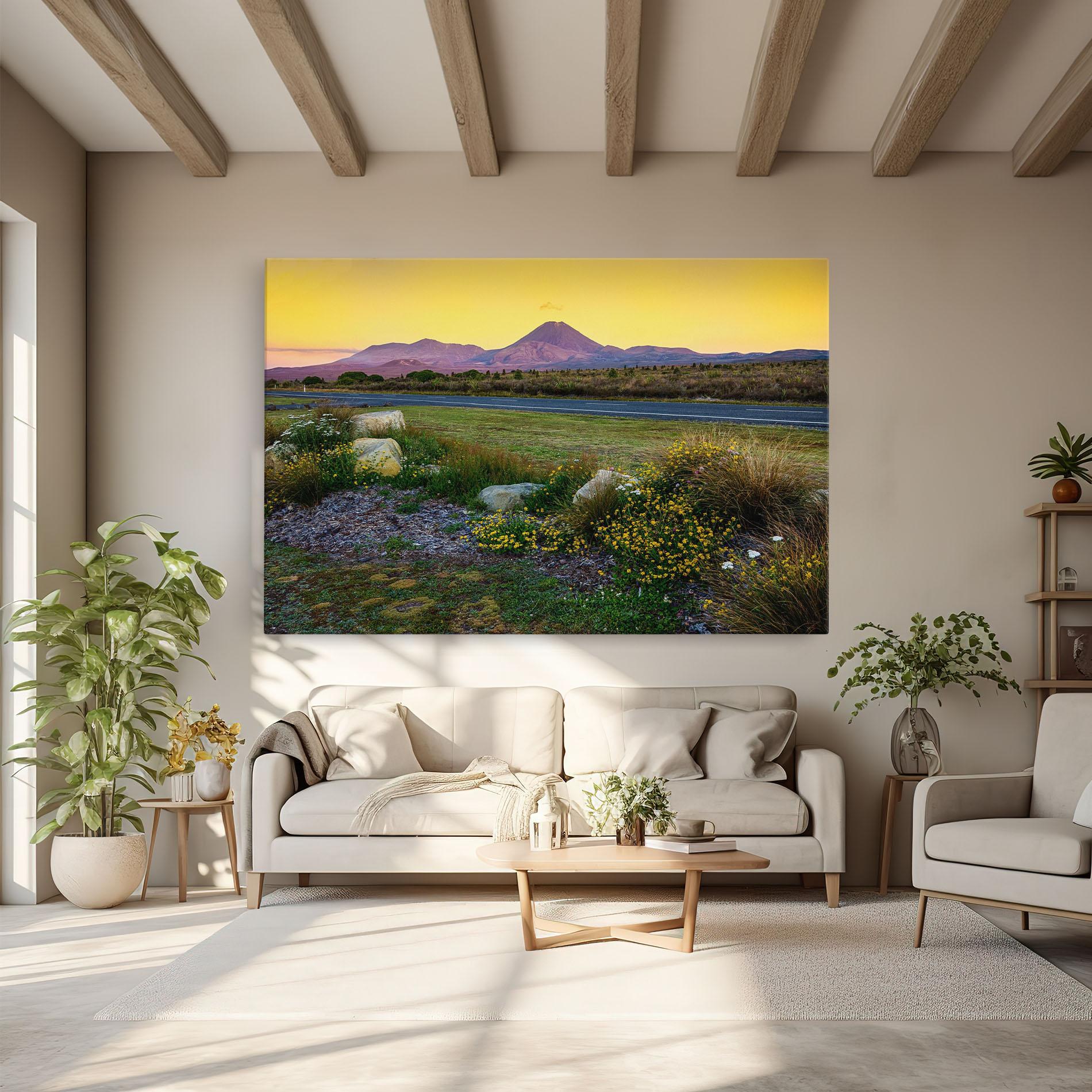 Картина на платно Yellow Sky mockup 6