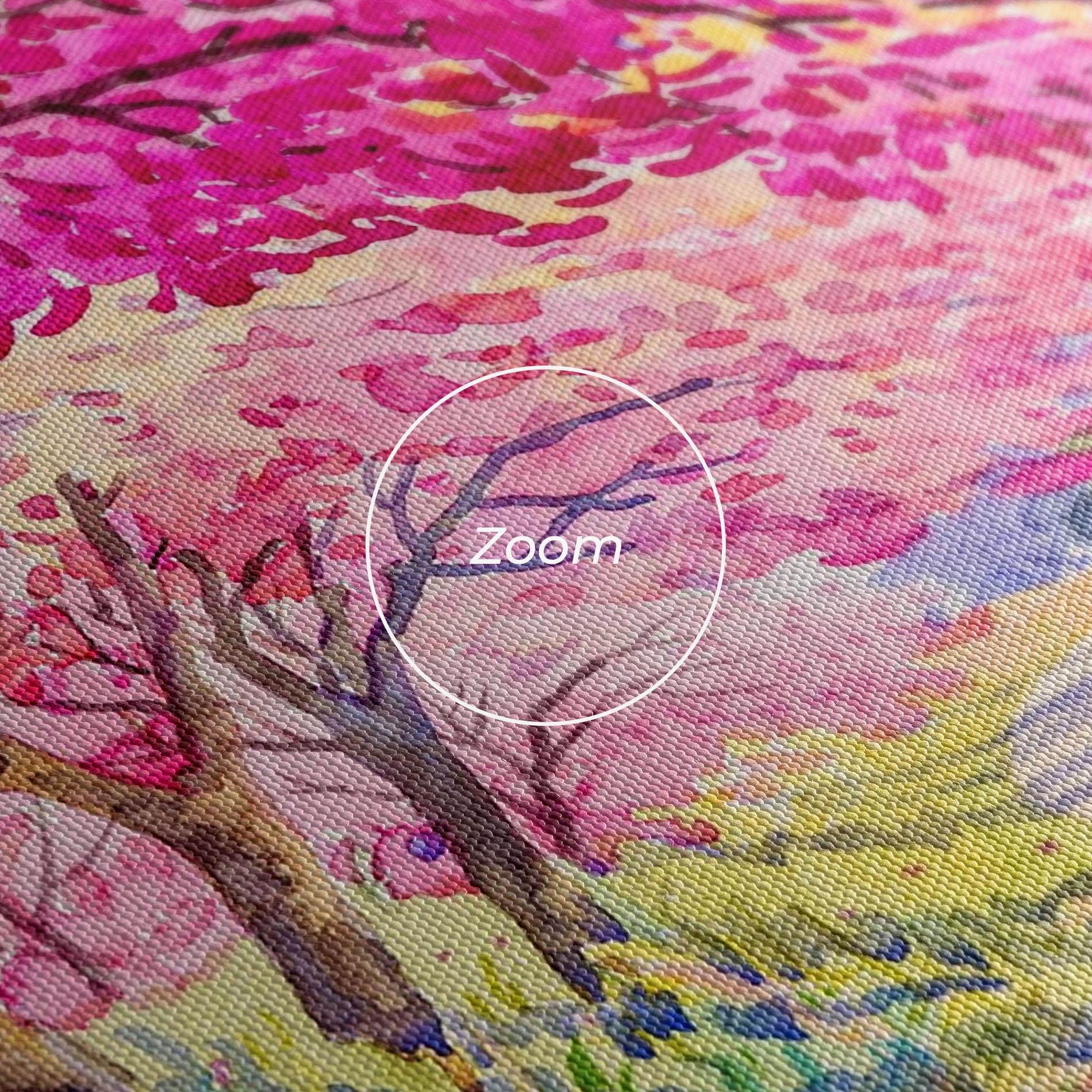 Картина на платно Pink Trees Art mockup 3