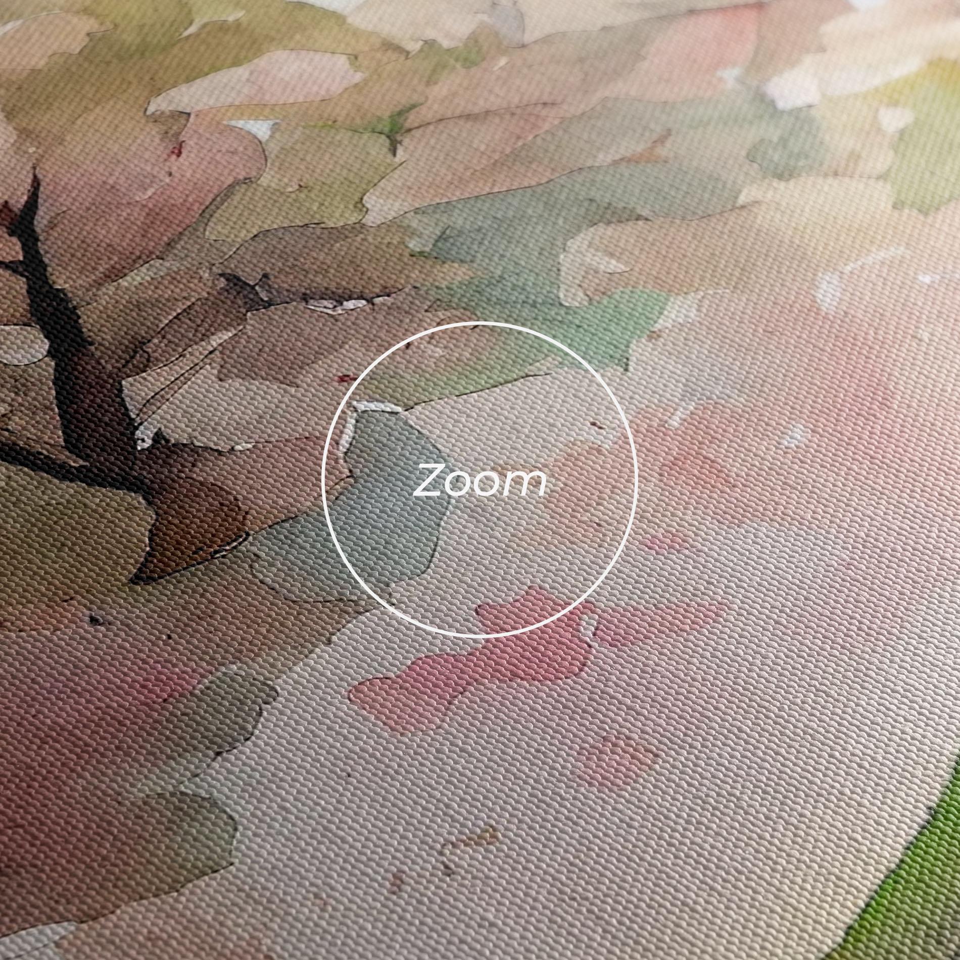 Картина на платно Spring Pink Trees mockup 3