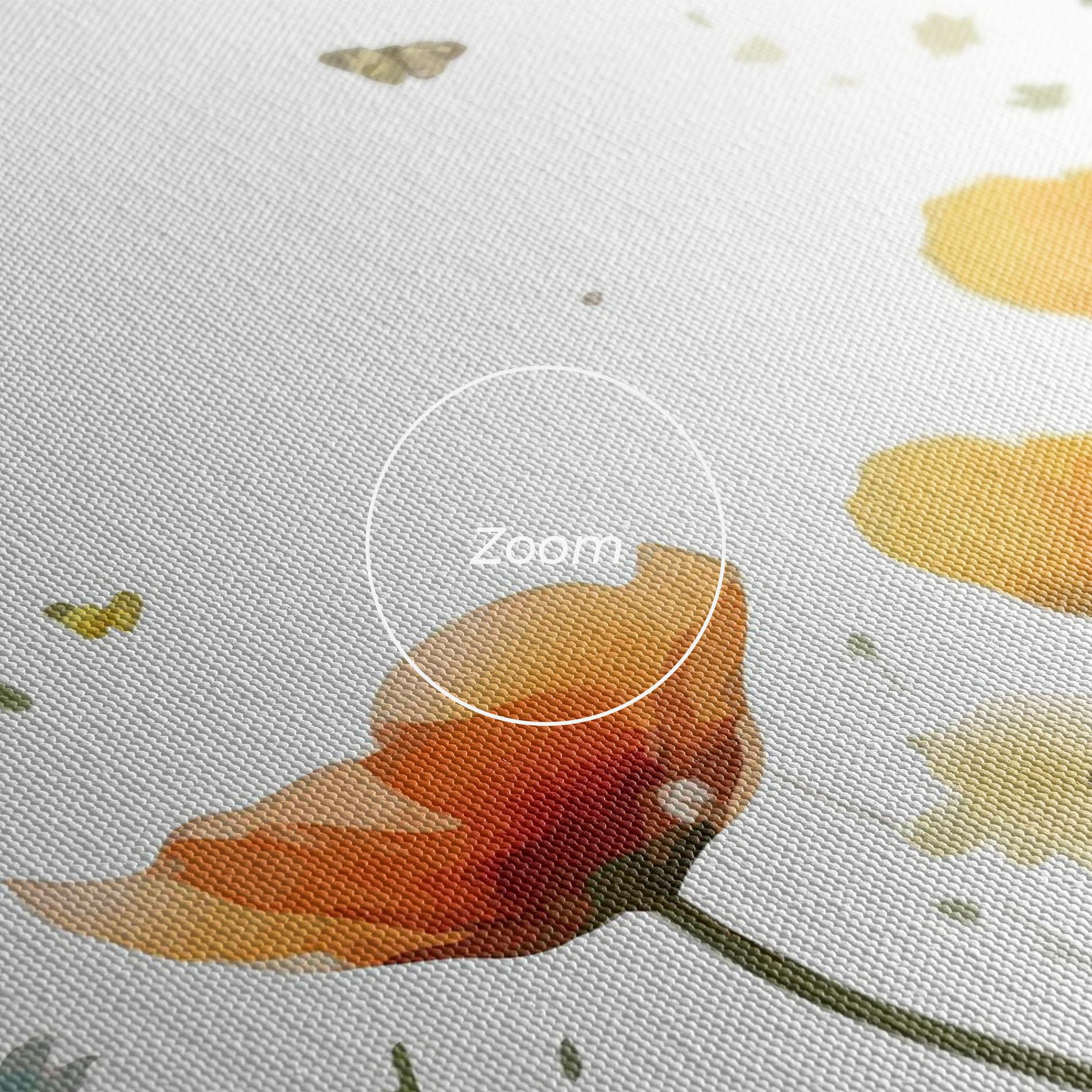Картина на платно Watercolor Spring Flowers mockup 3