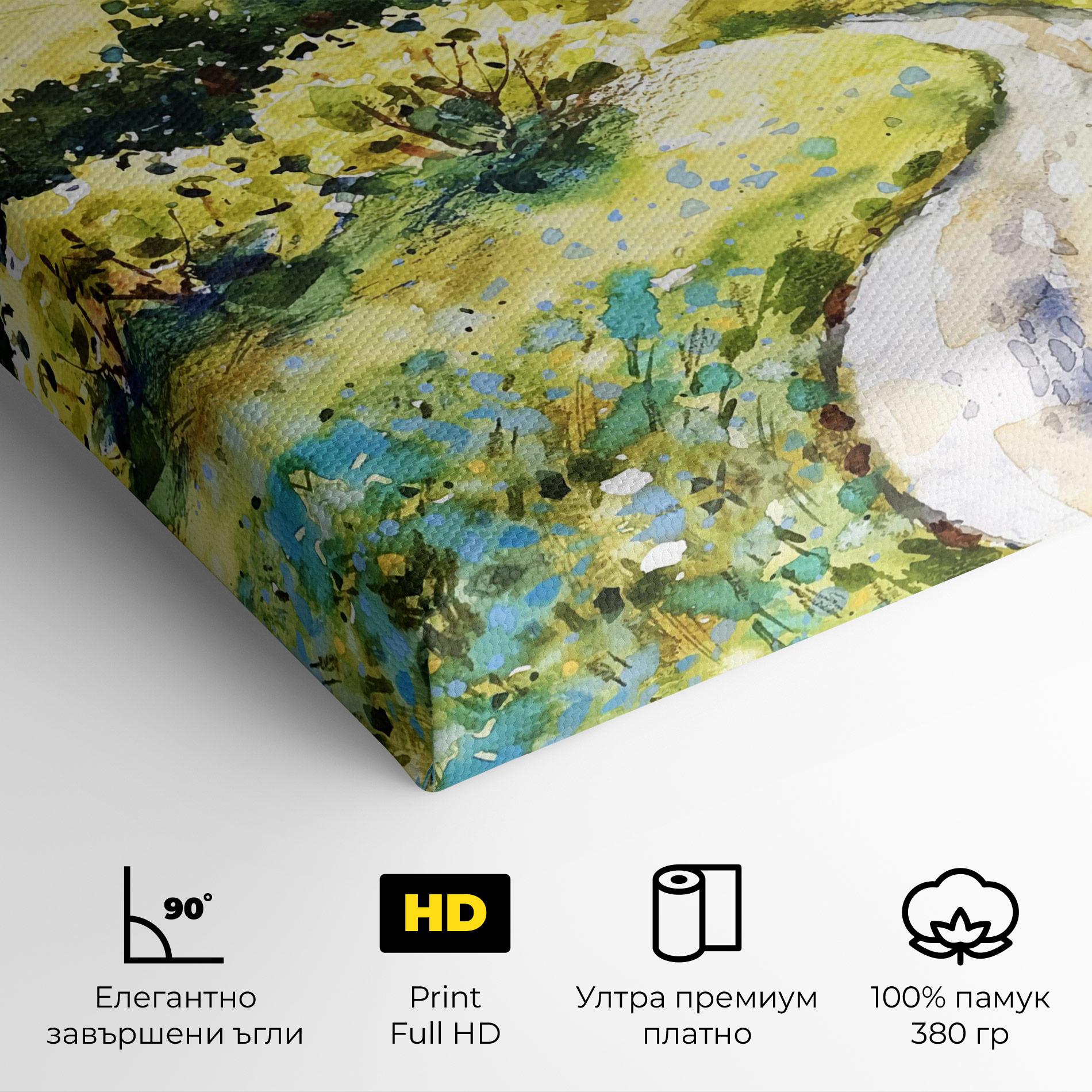 Картина на платно Fresh Spring View mockup 4