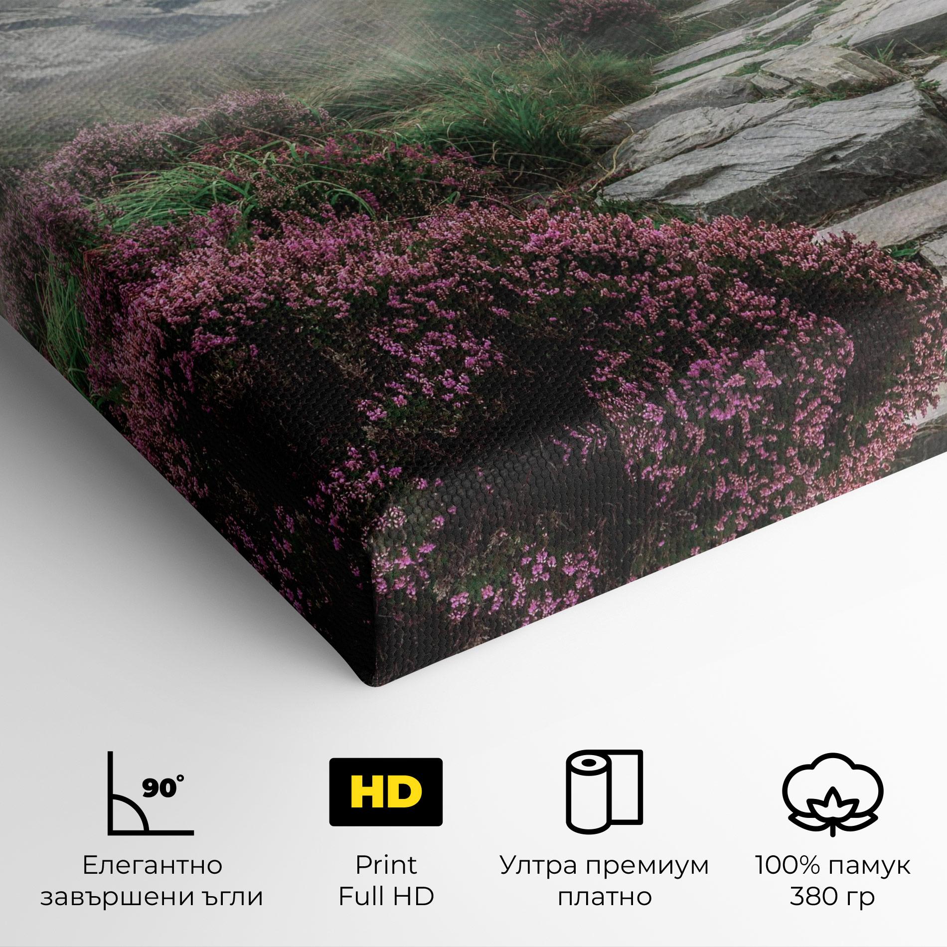 Картина на платно Mountain Spring View mockup 4