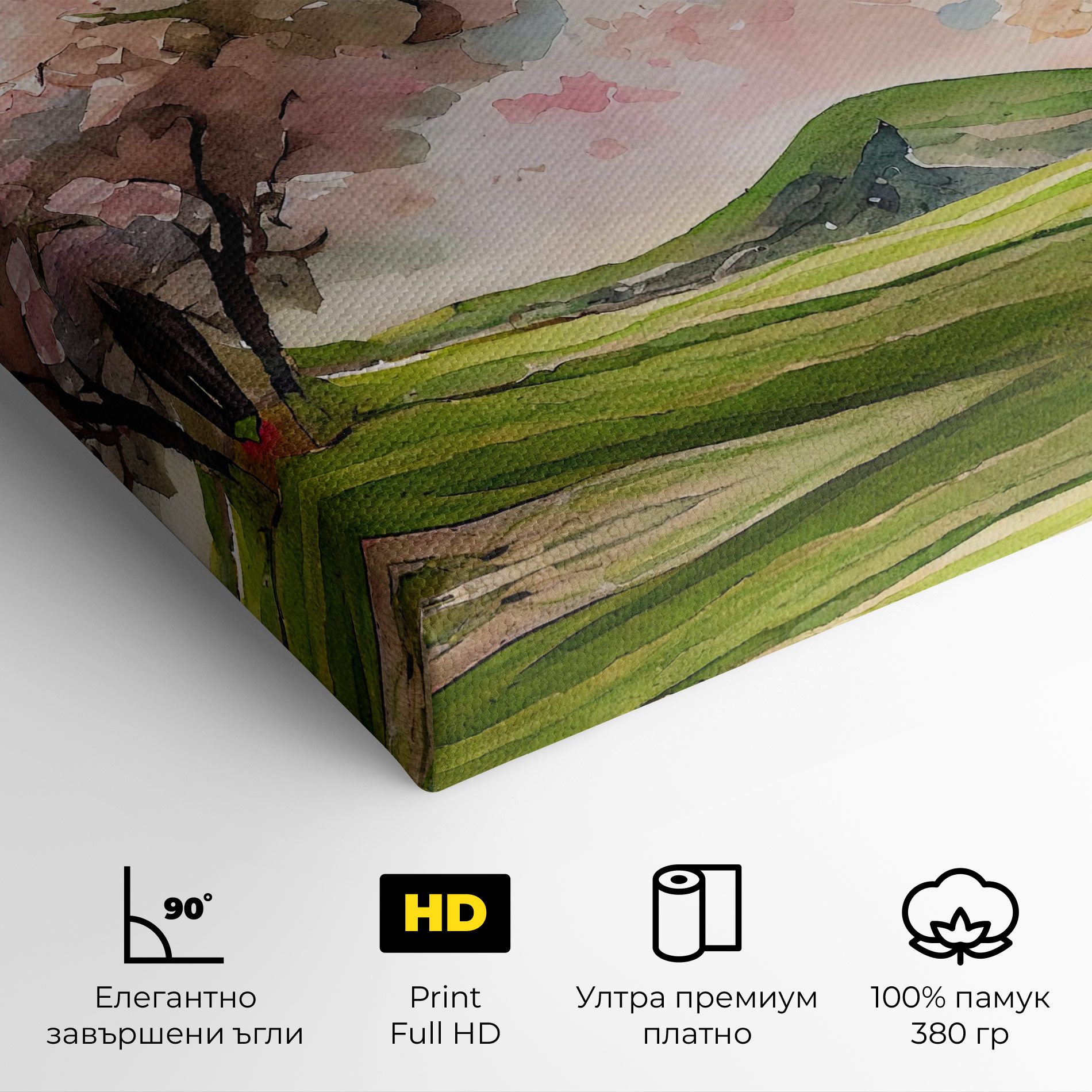 Spring Pink Trees mockup 4