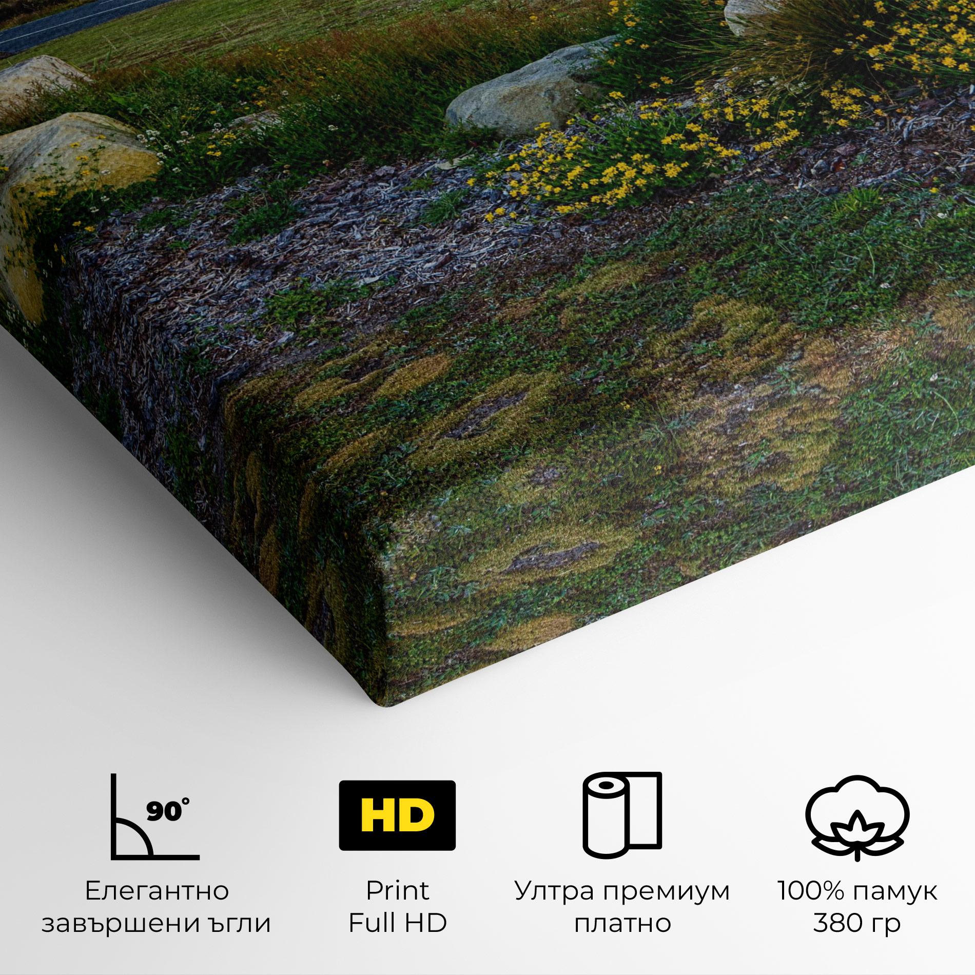 Картина на платно Yellow Sky mockup 4