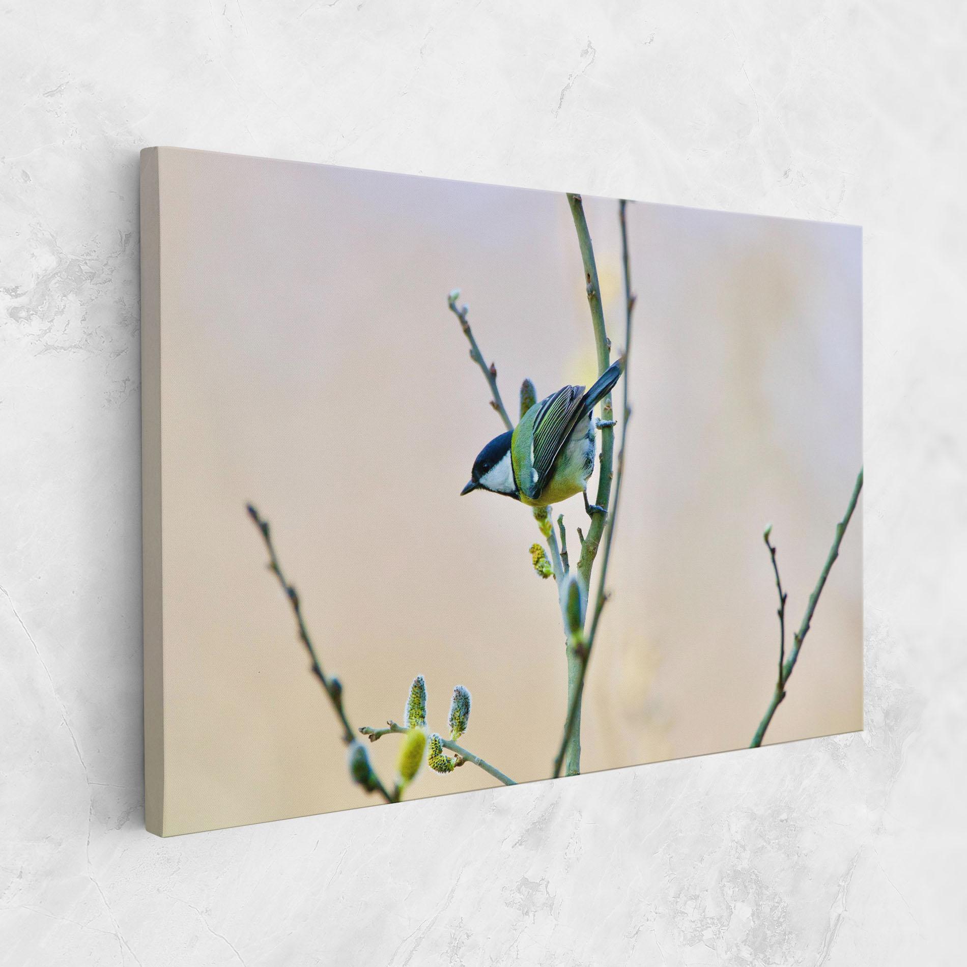 Картина на платно Beautiful Spring Bird mockup 1