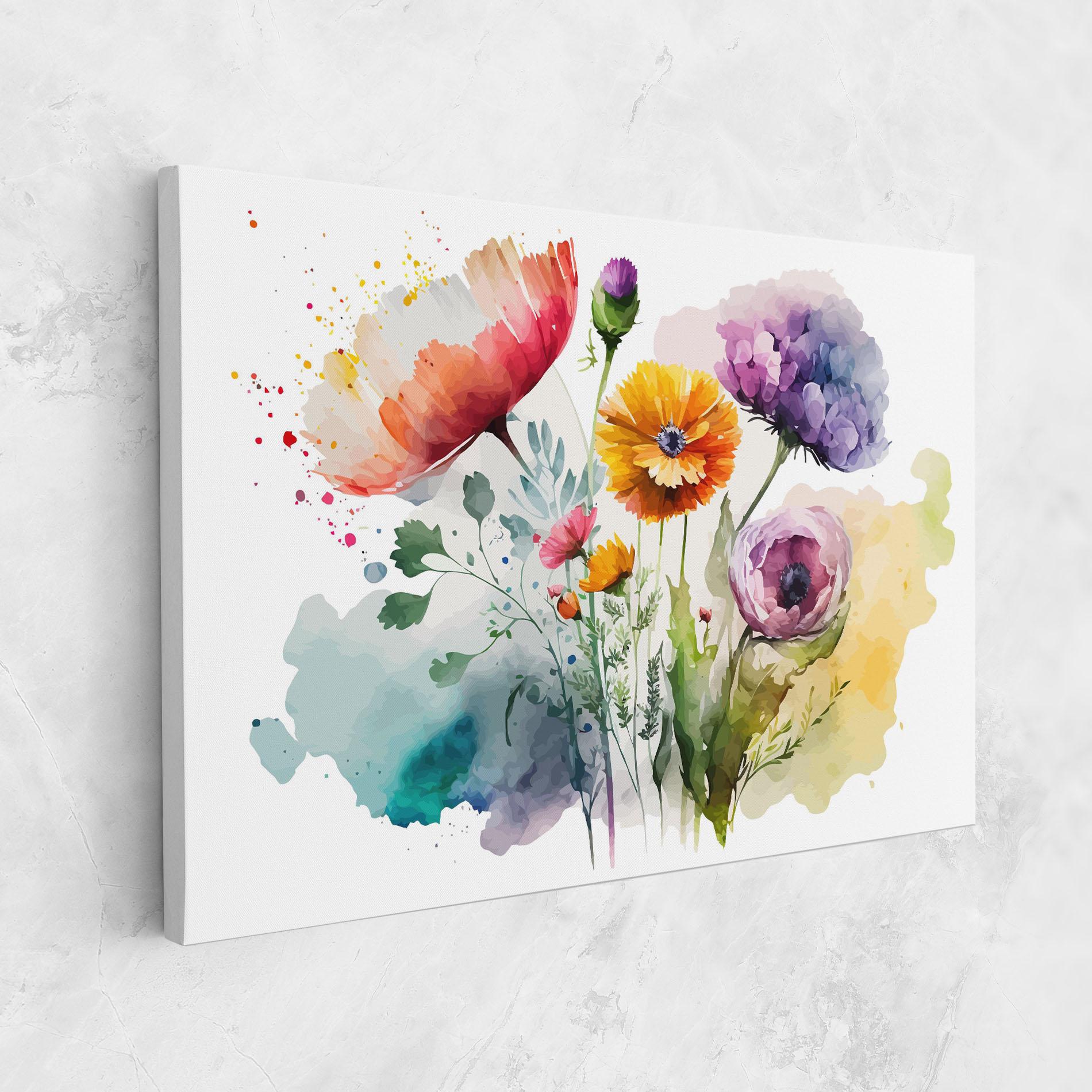 Картина на платно Beautiful Spring Flowers mockup 1