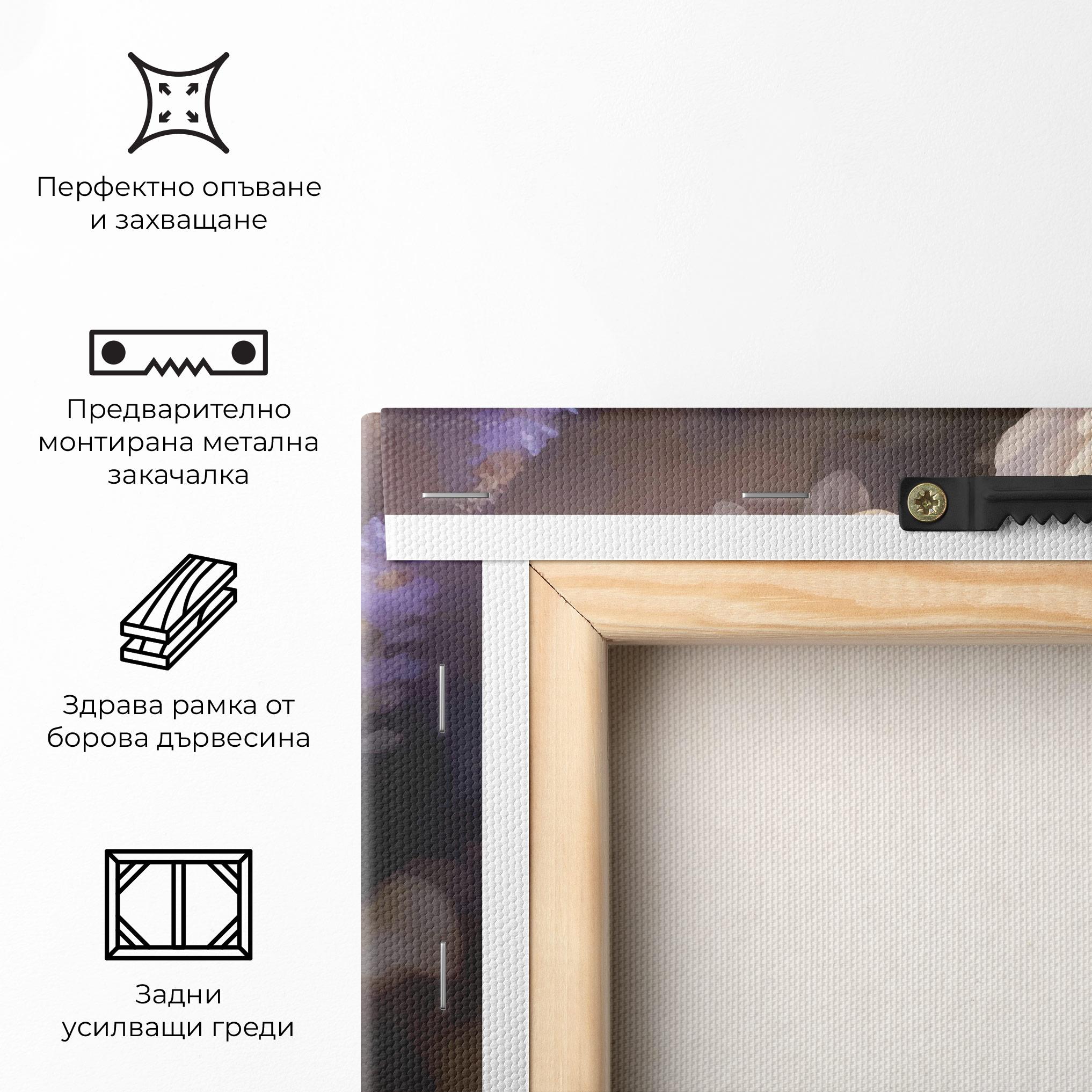 Картина на платно Cream Flower Spring mockup 5