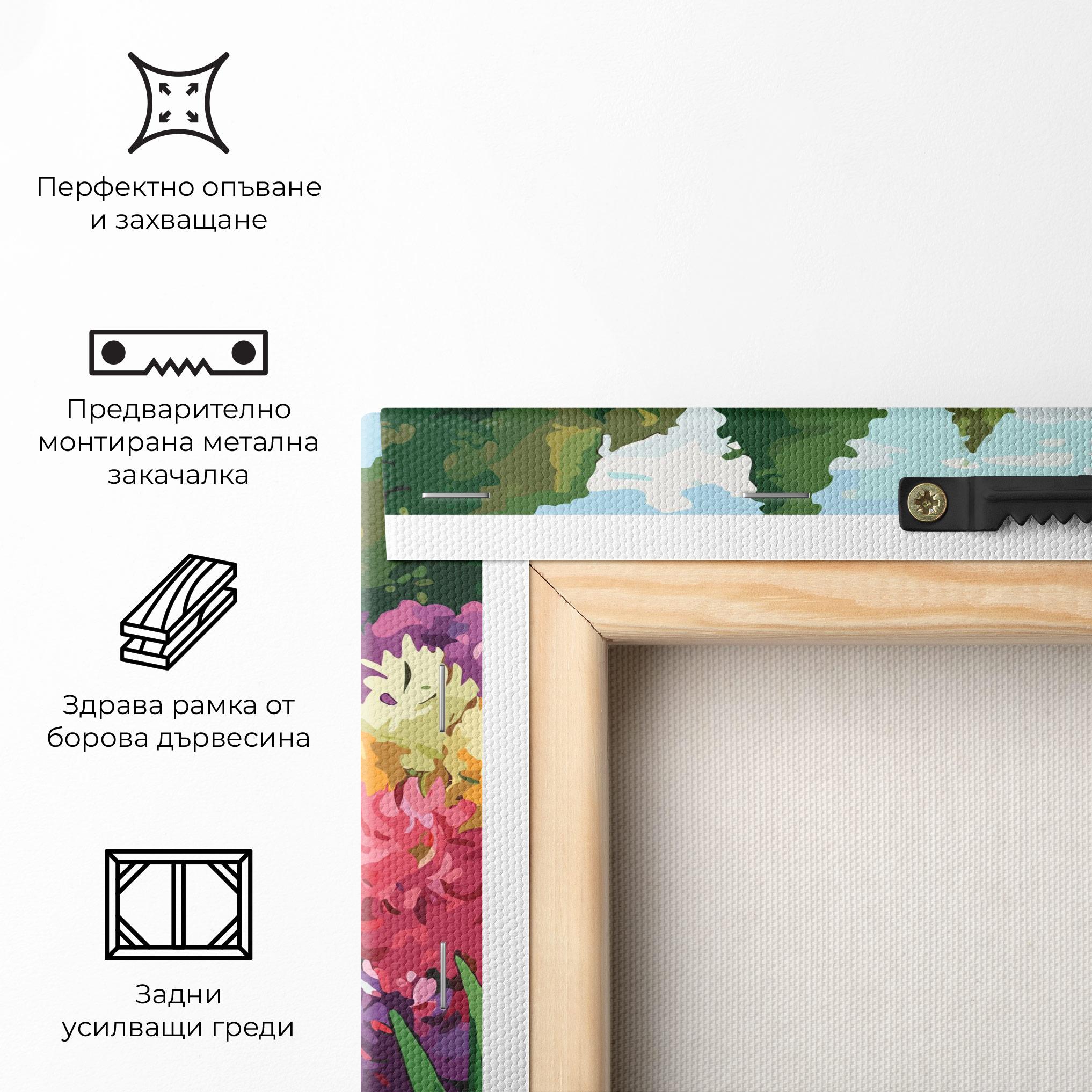 Картина на платно Pretty Colorful Spring mockup 5