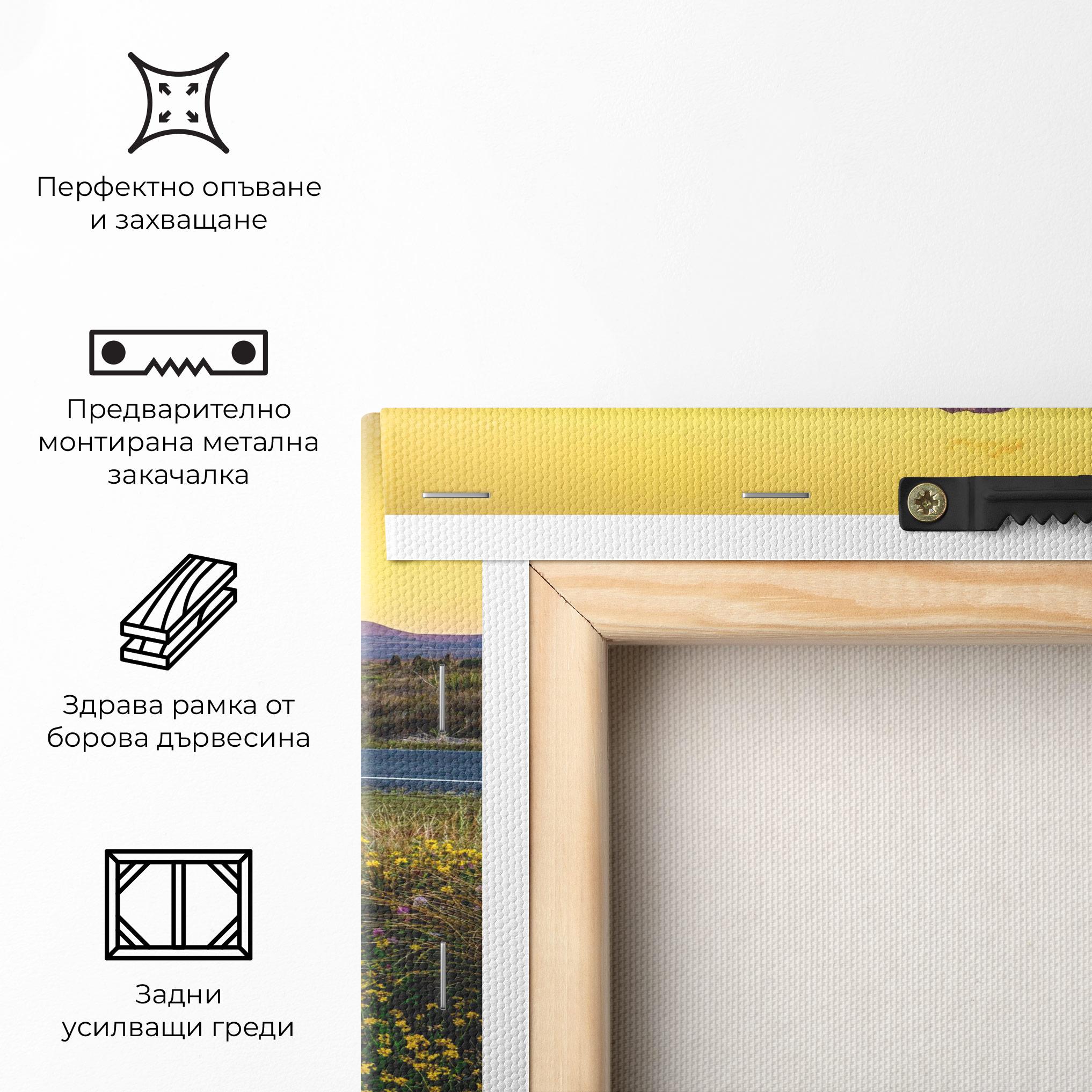 Картина на платно Yellow Sky mockup 5