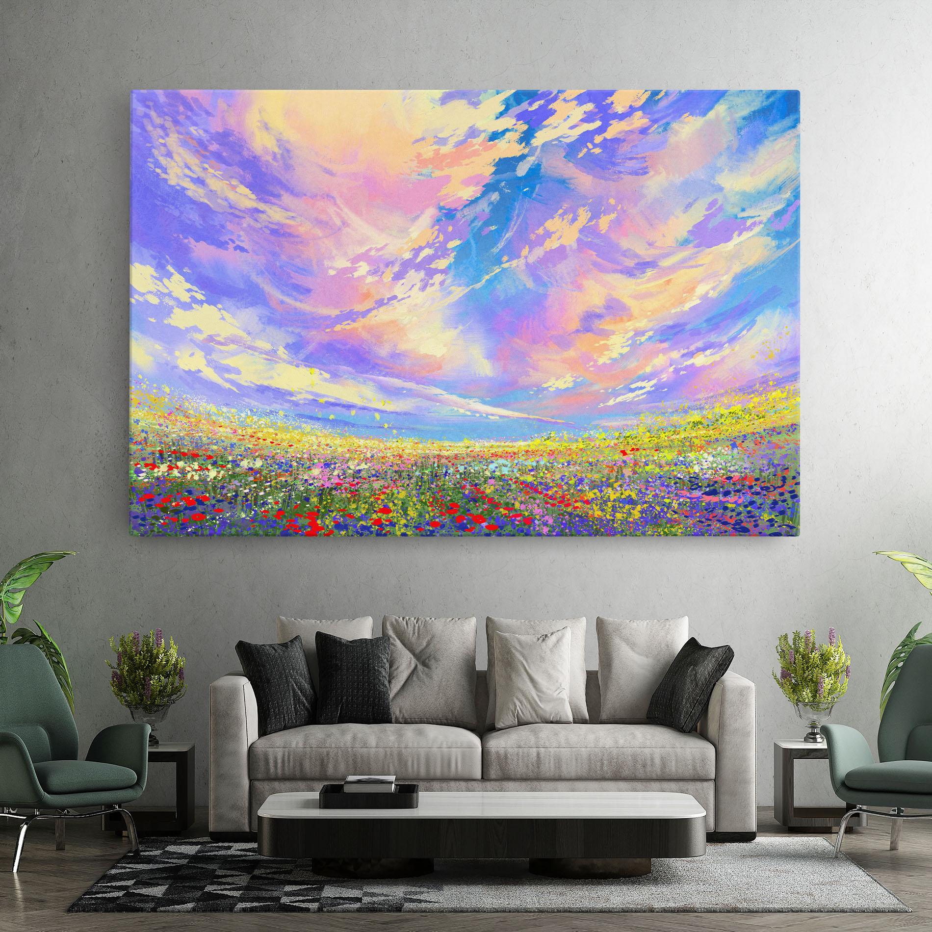 Картина на платно Spring Field mockup 7