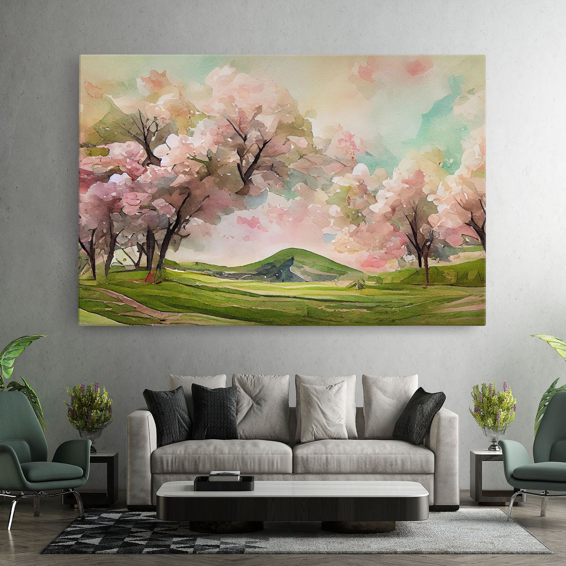 Spring Pink Trees mockup 7