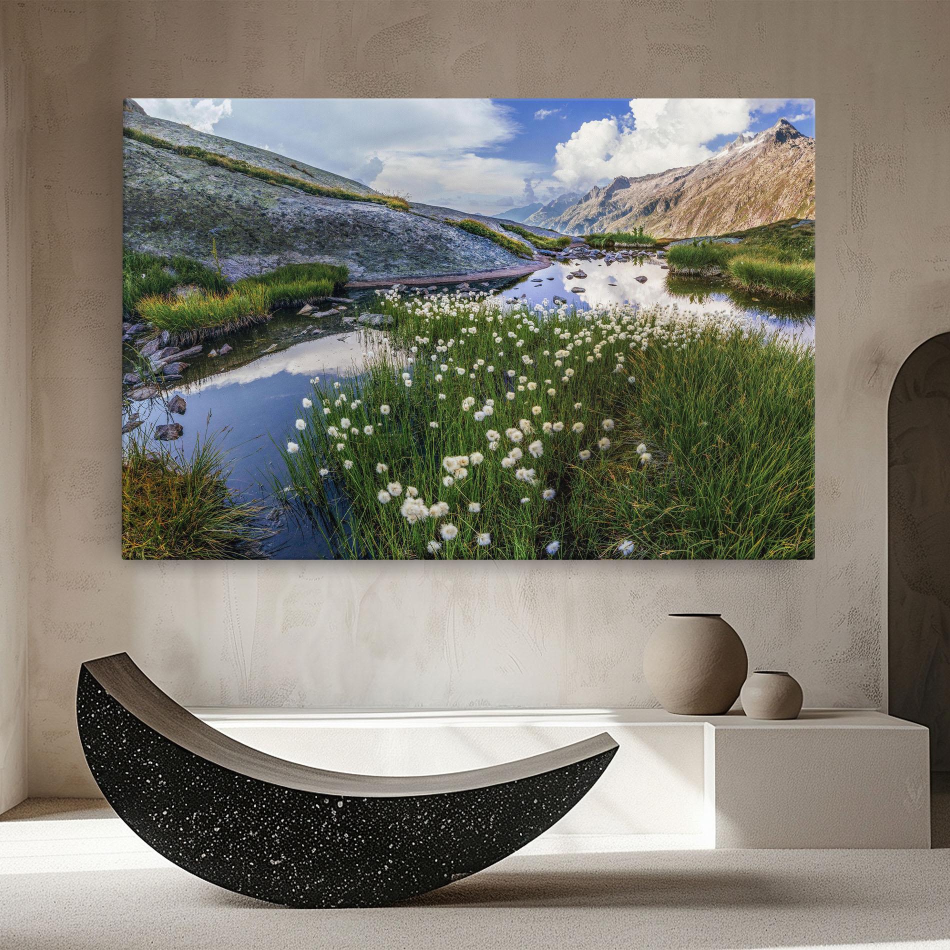 Картина на платно Lake Spring View mockup 8