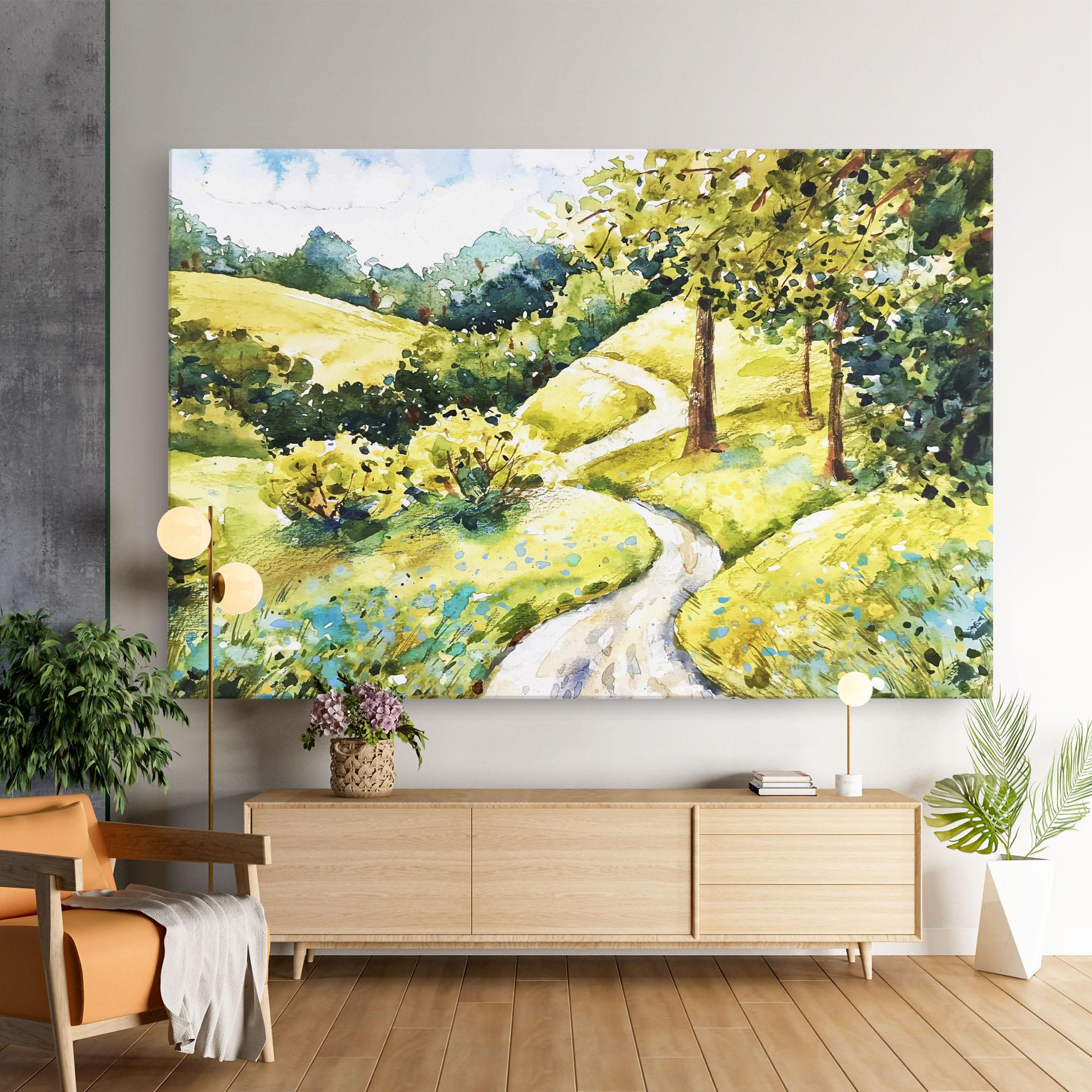 Картина на платно Fresh Spring View mockup 9