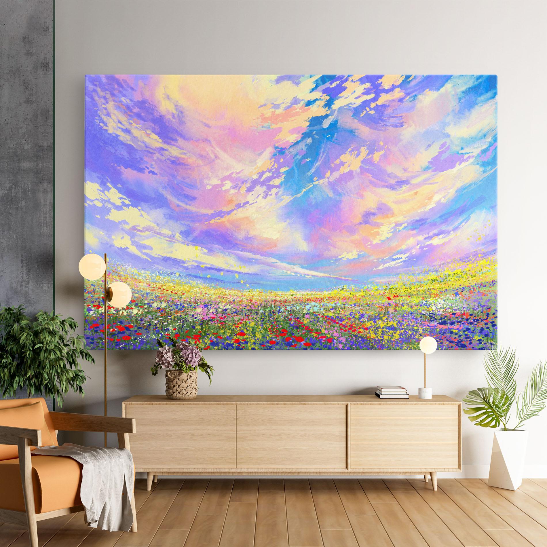 Картина на платно Spring Field mockup 9