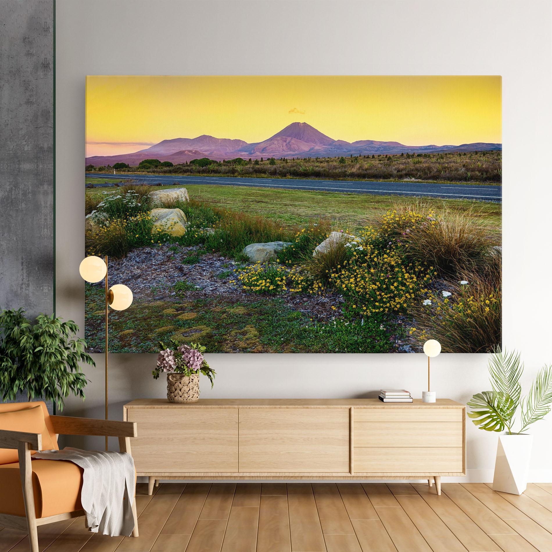 Картина на платно Yellow Sky mockup 9