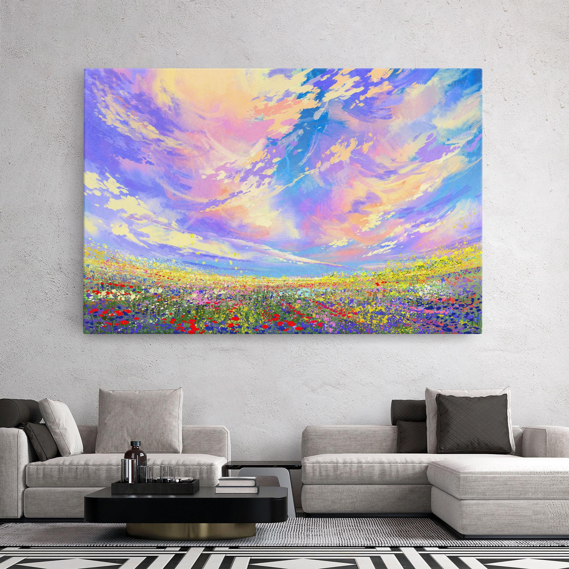 Картина на платно Spring Field mockup 2