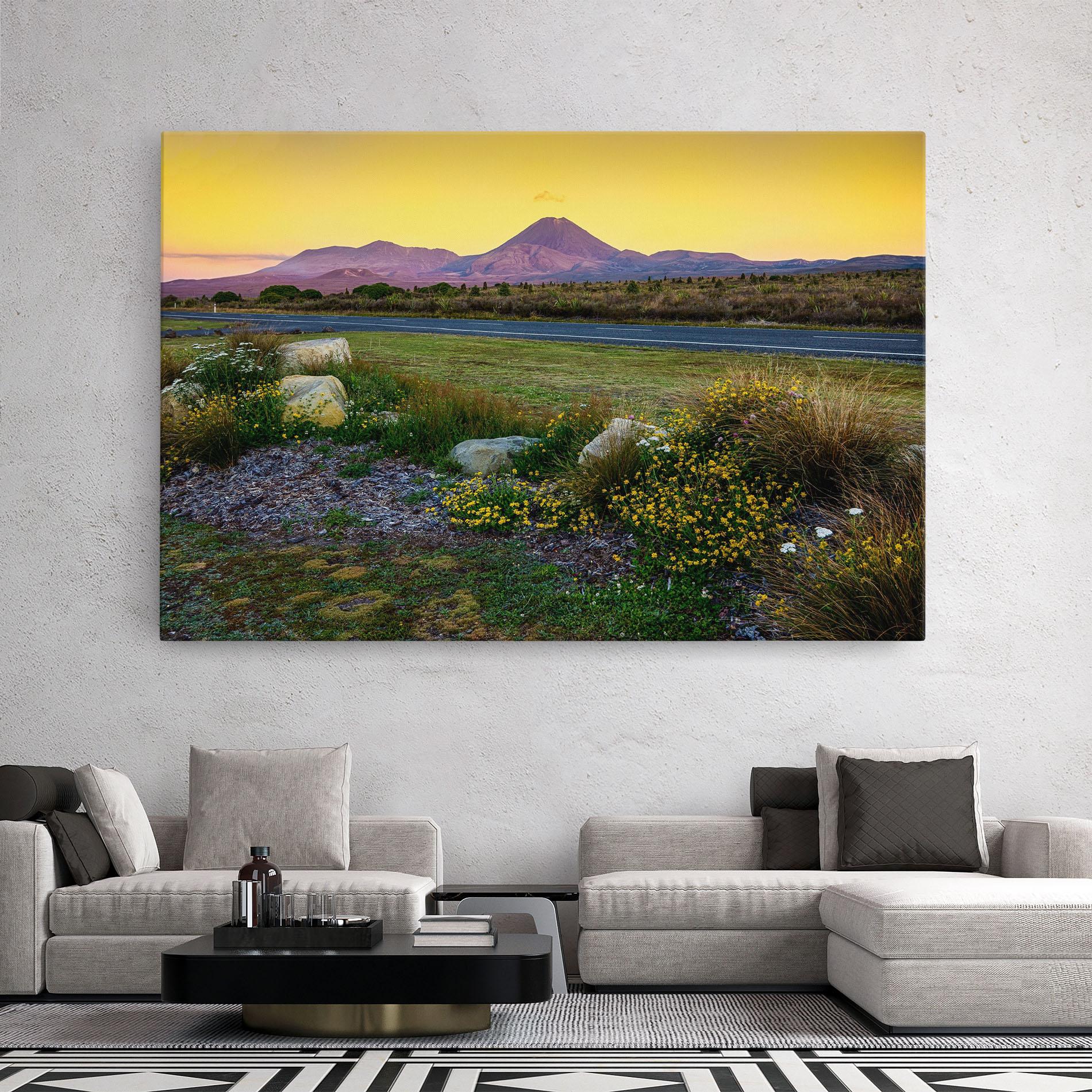 Картина на платно Yellow Sky mockup 2