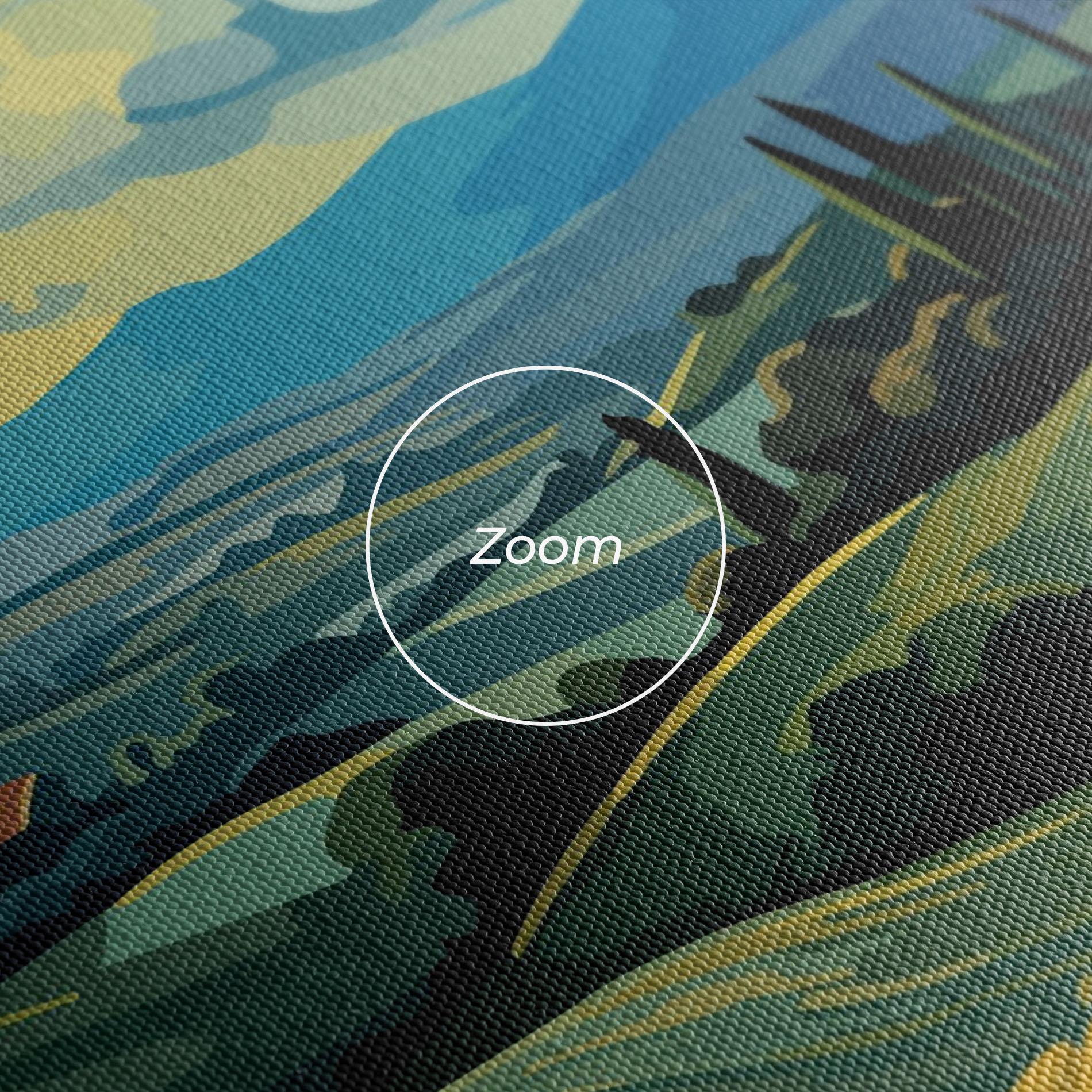 Картина на платно Fantasy Blue View mockup 3