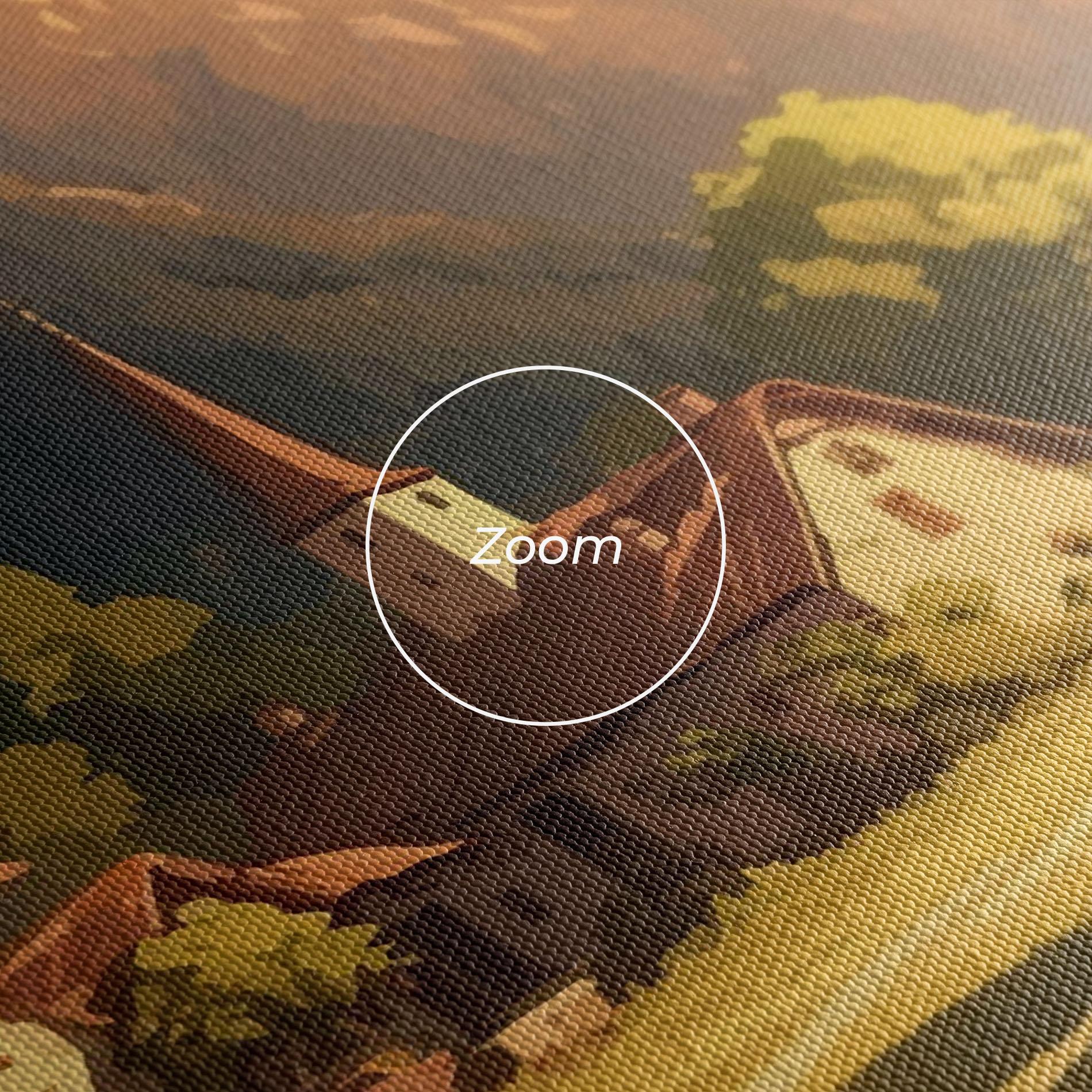 Картина на платно Grassy Village View mockup 3