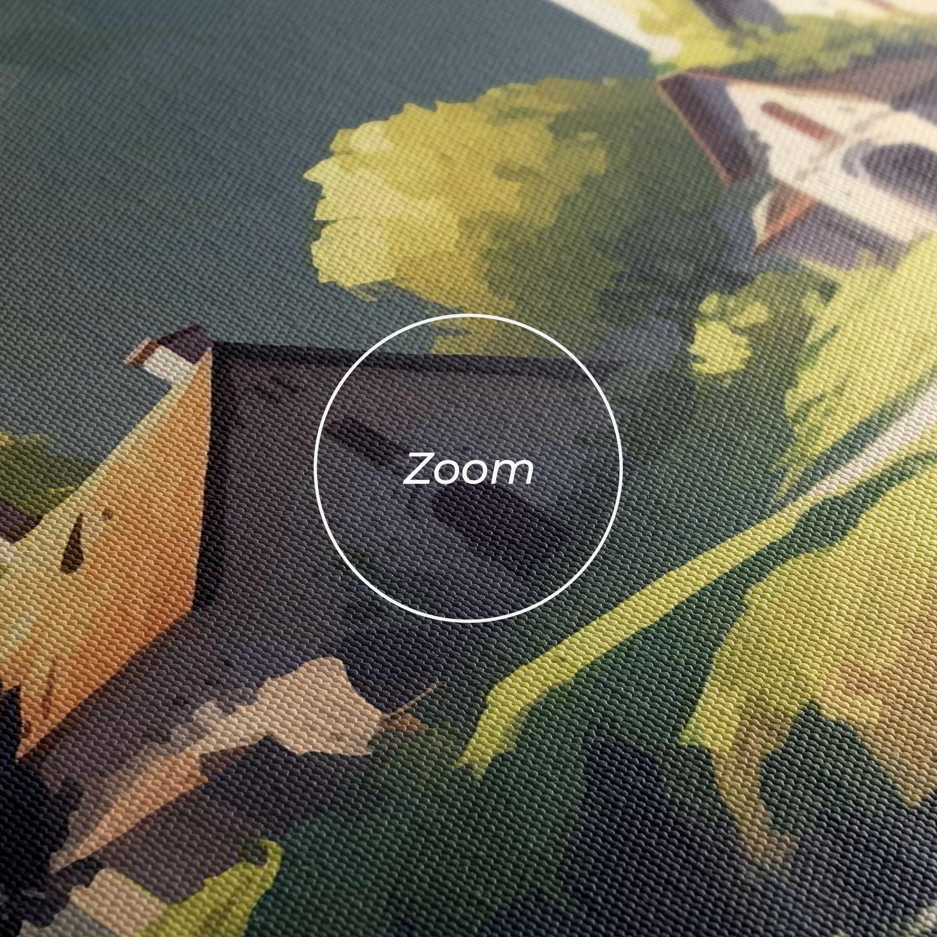 Картина на платно Village Church Art mockup 3