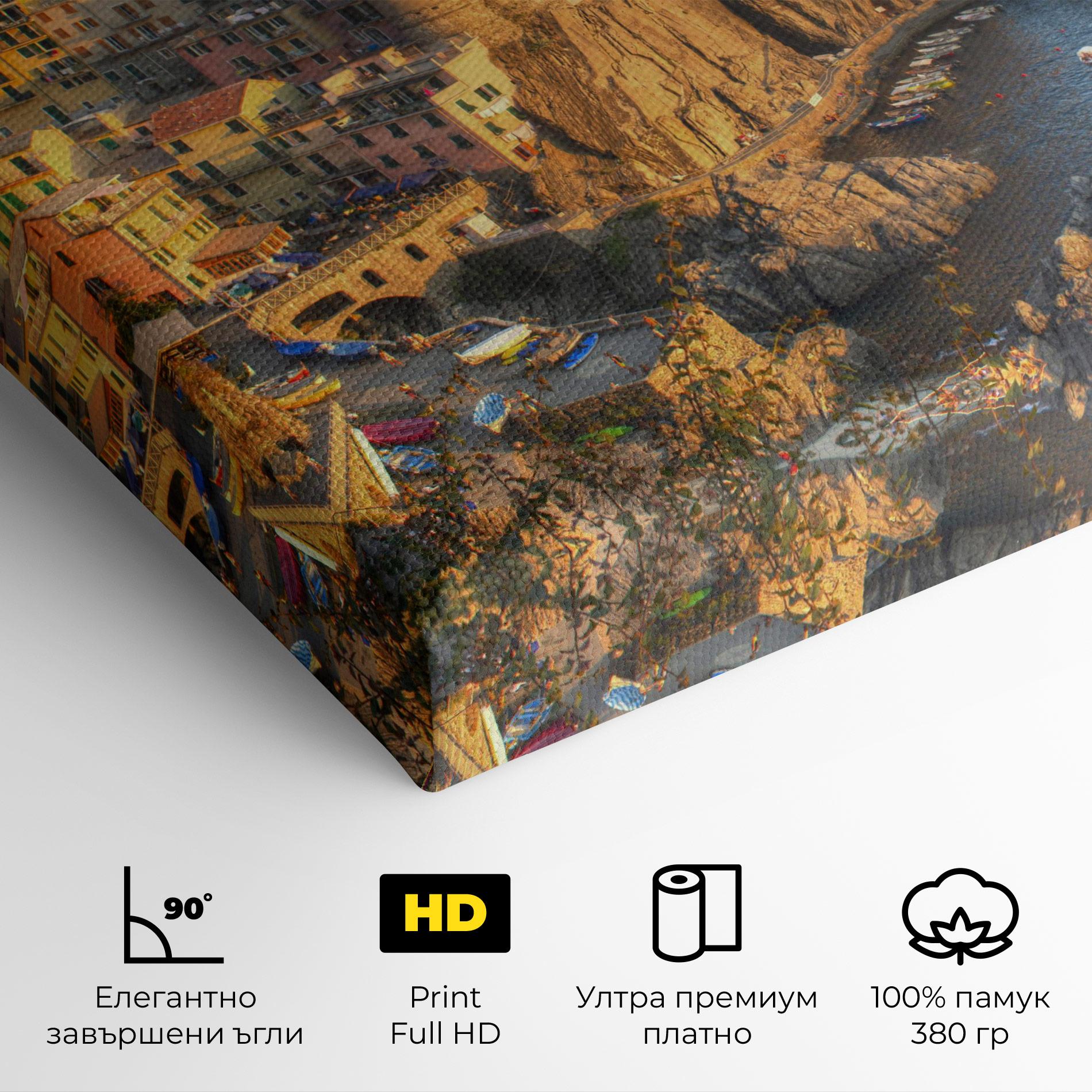 Картина на платно Cinque Terrre mockup 4