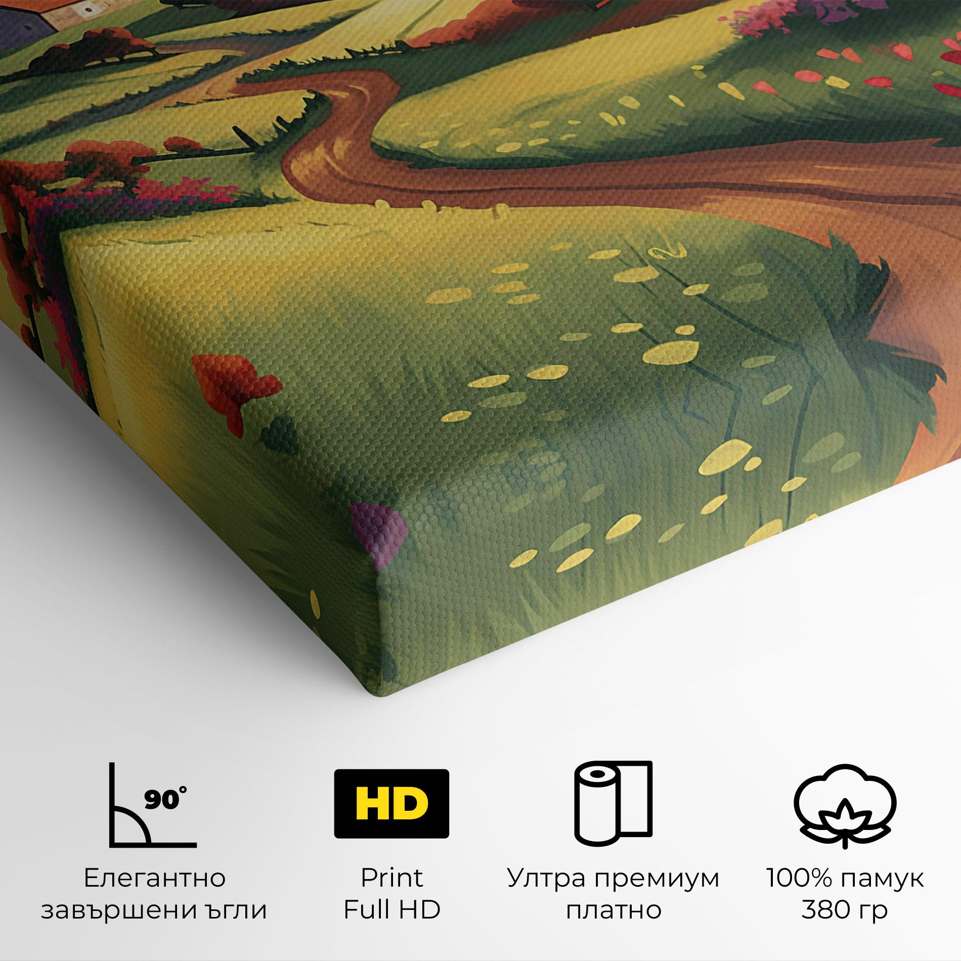 Картина на платно Countryside Charm mockup 4