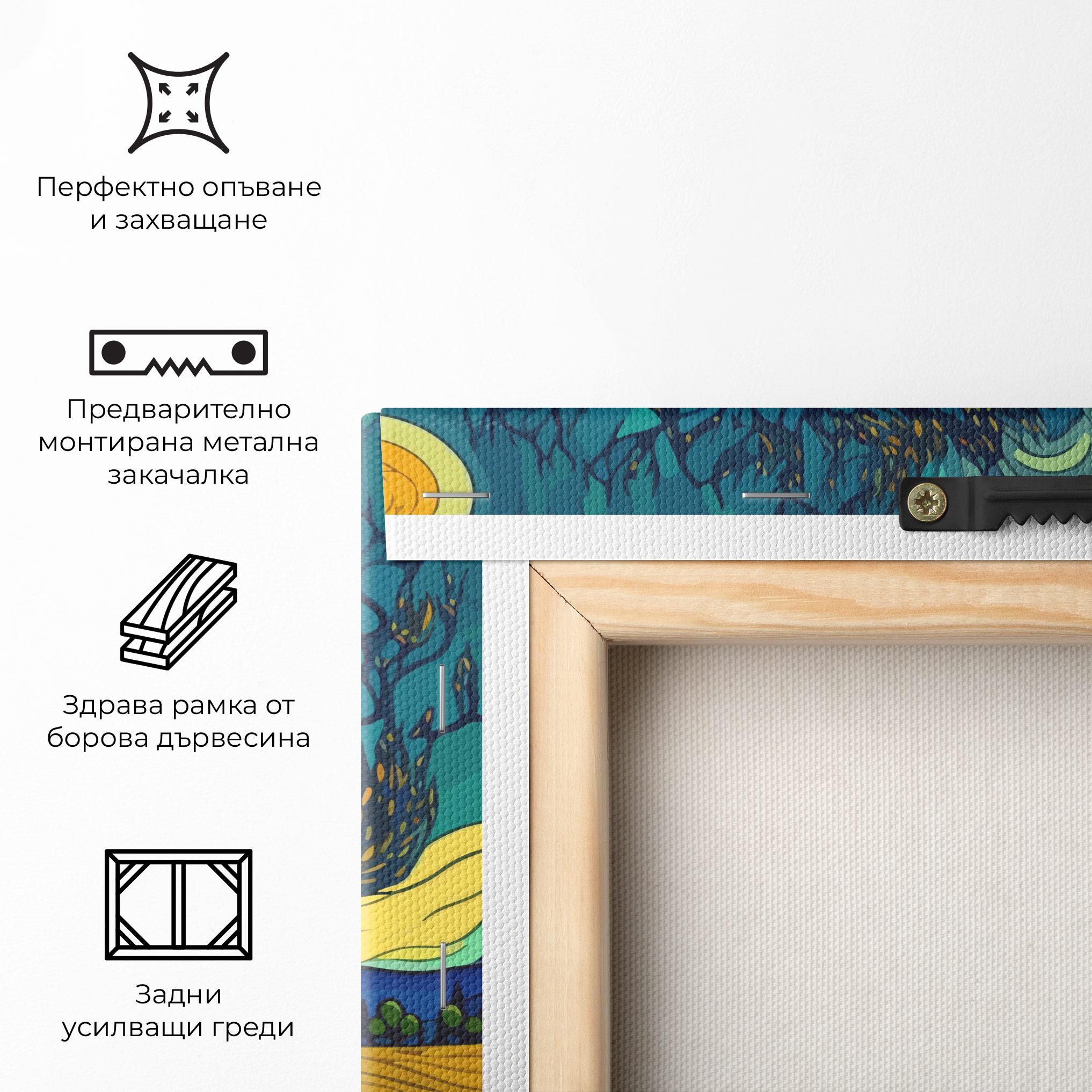 Картина на платно Abstract Rural Art mockup 5