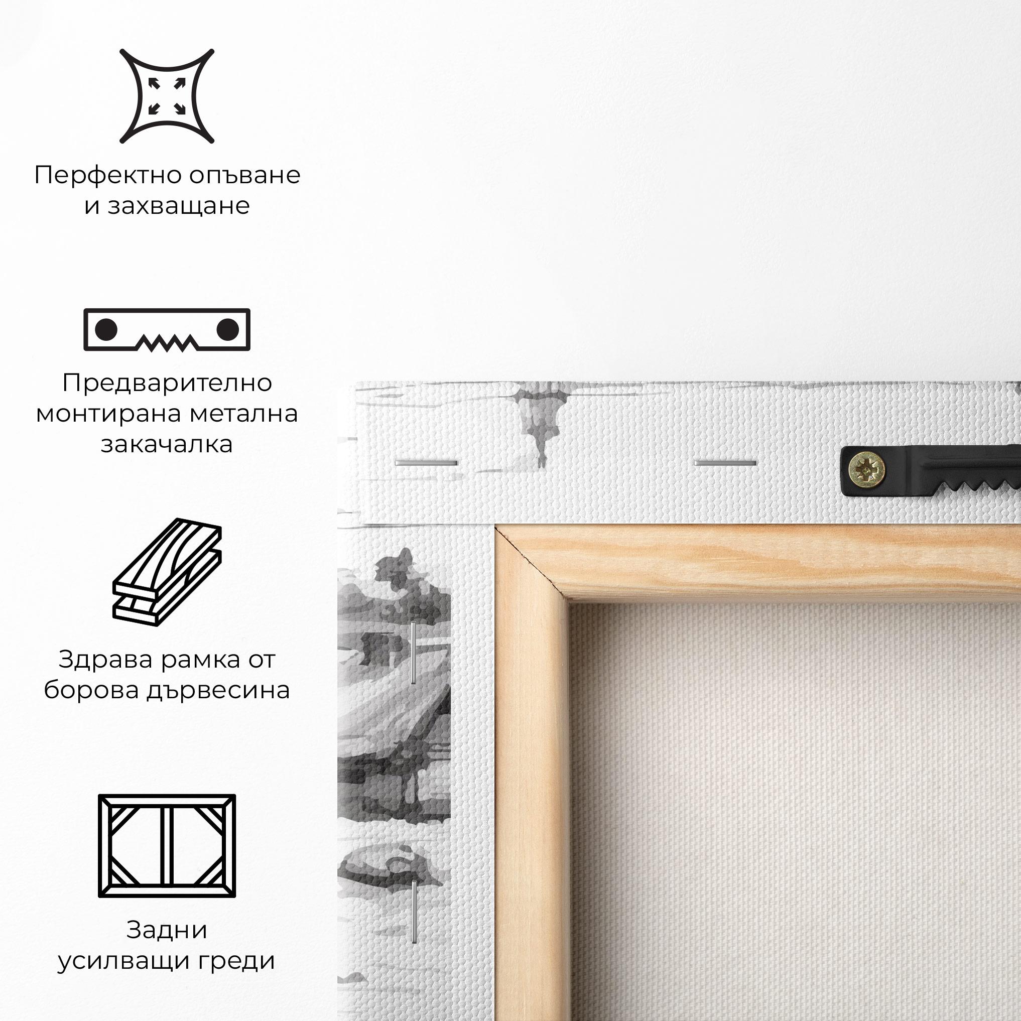 Картина на платно Farm Grey Ink mockup 5