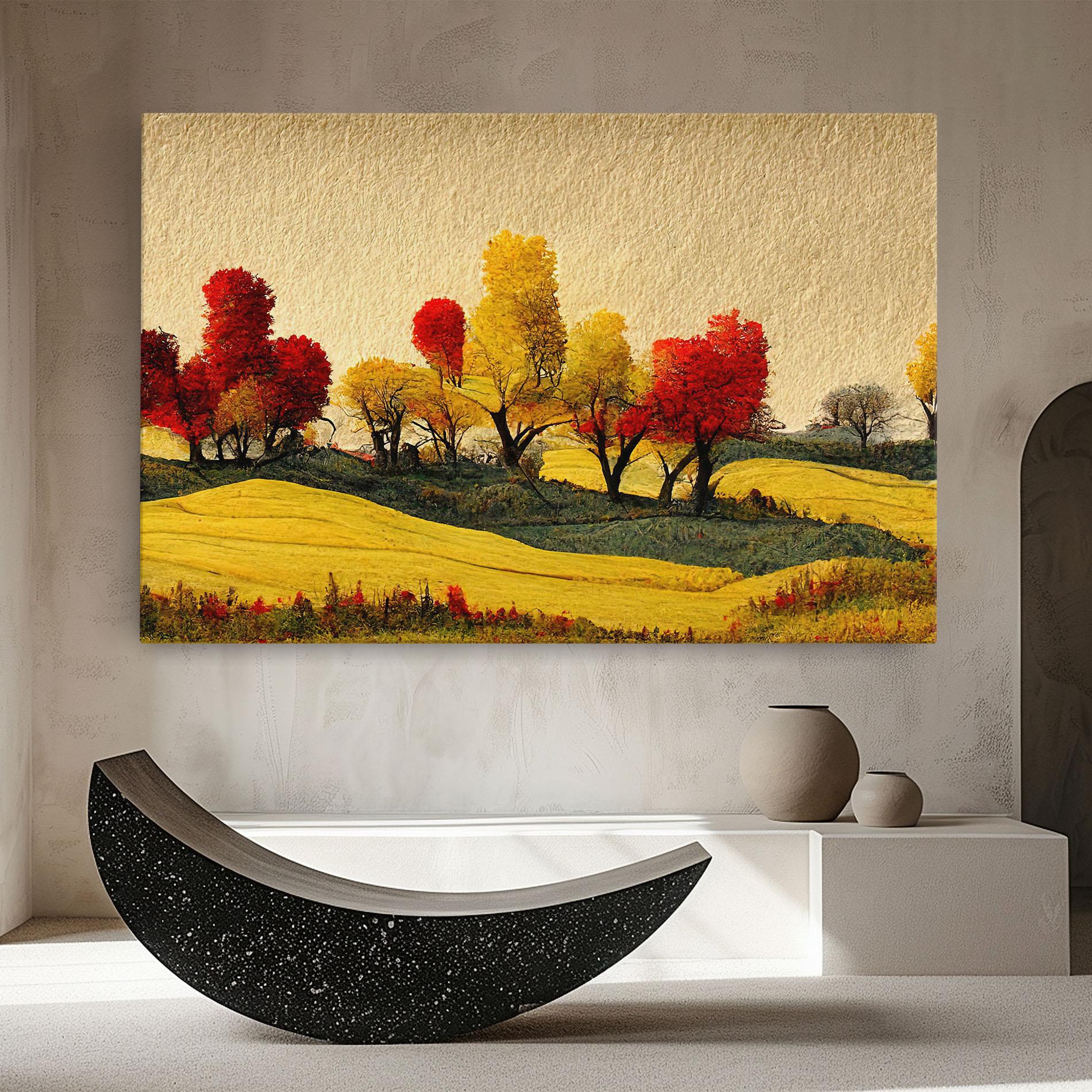 Картина на платно Autumn Paper Style mockup 8