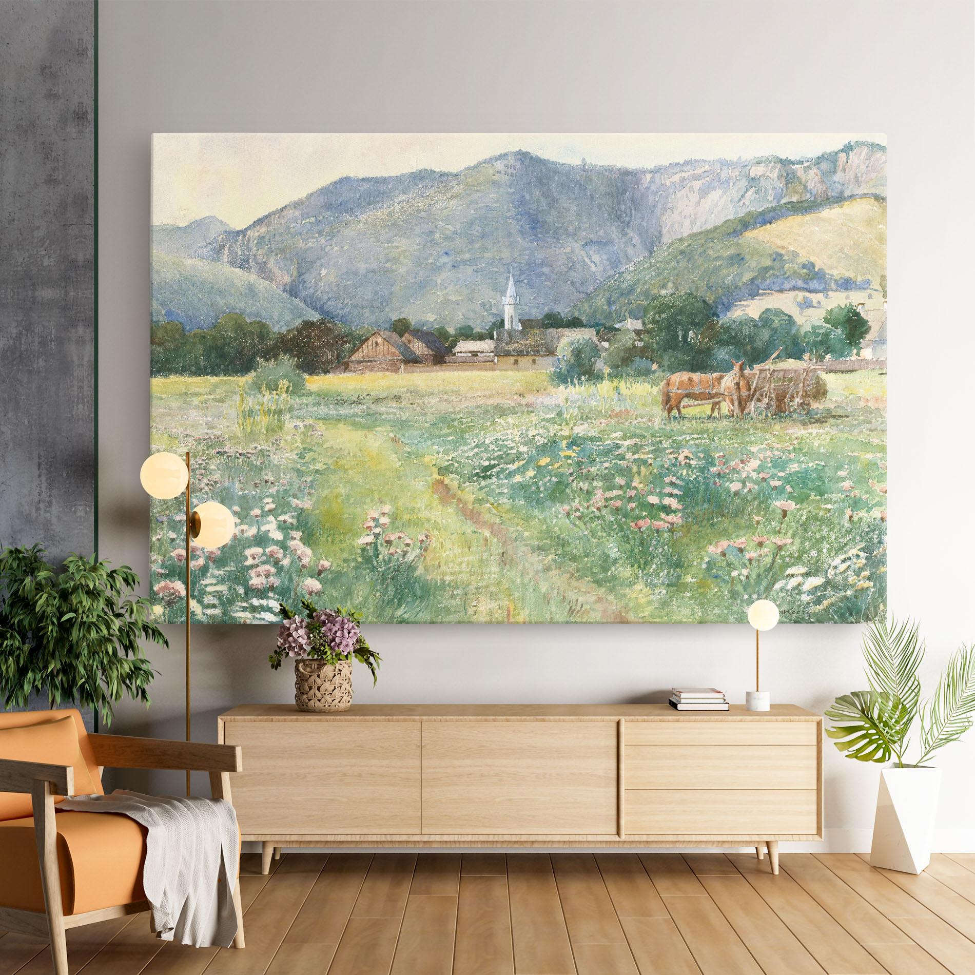 Картина на платно Rural Painting Art mockup 9