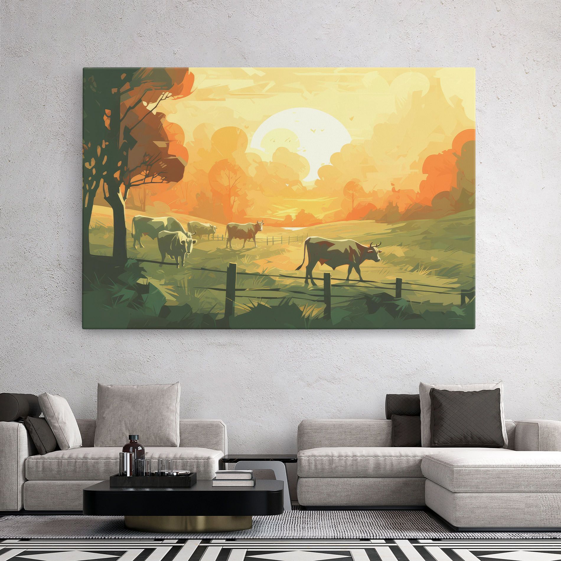 Cows Grazing mockup 2