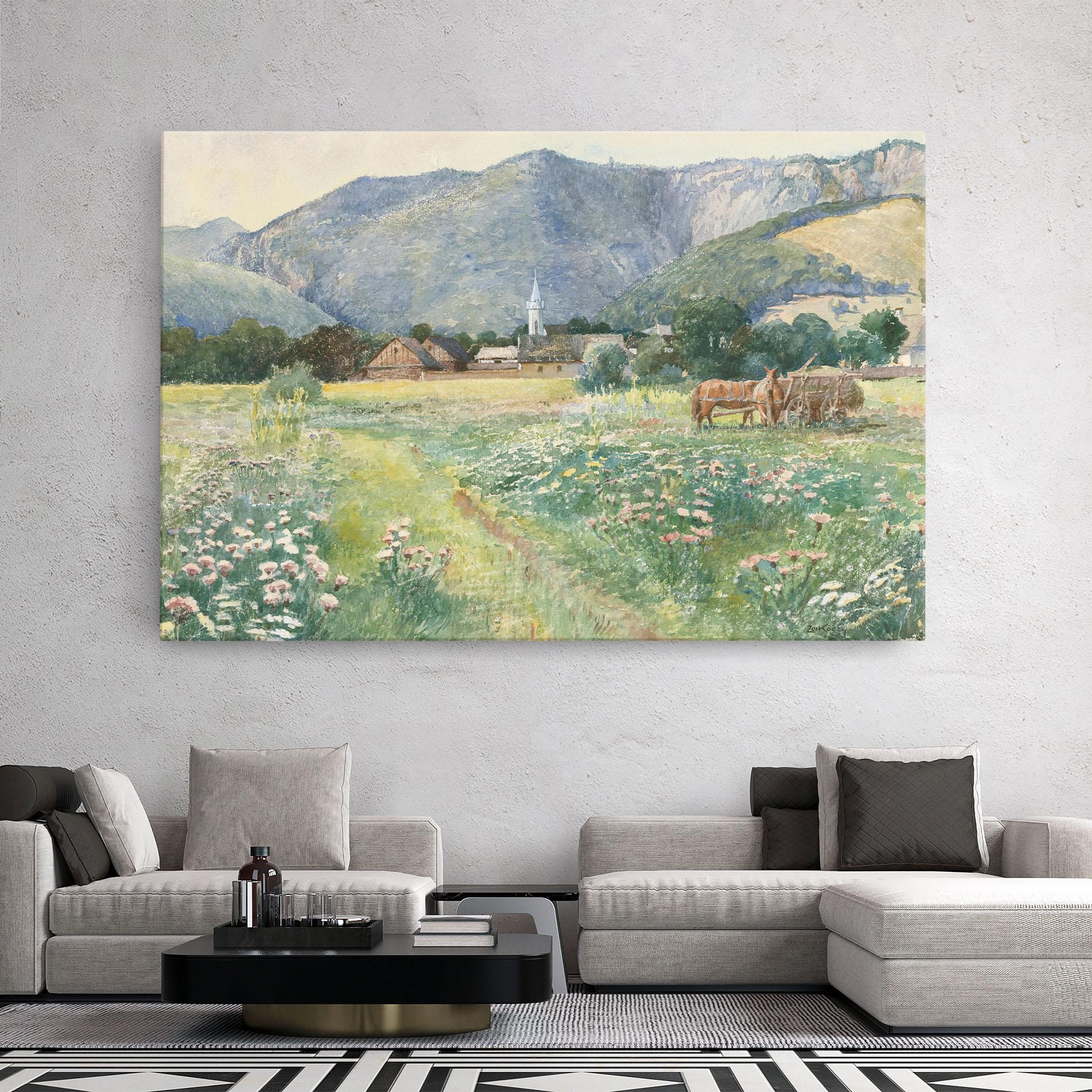 Картина на платно Rural Painting Art mockup 2